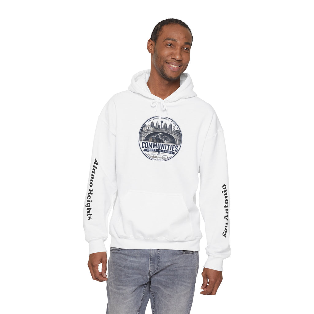Communities Graphic Hoodie — San Antonio & Alamo Heights Cityscape Hooded Sweatshirt