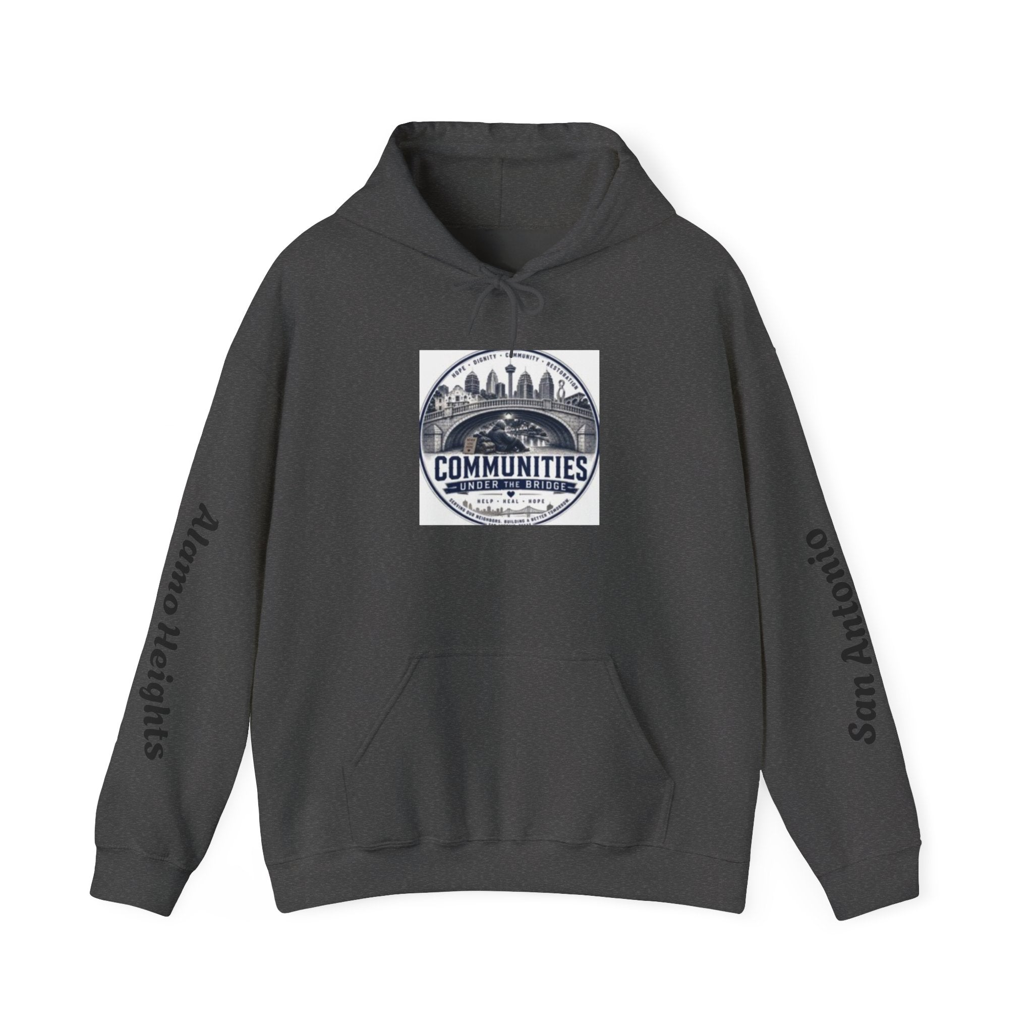 Communities Graphic Hoodie — San Antonio & Alamo Heights Cityscape Hooded Sweatshirt