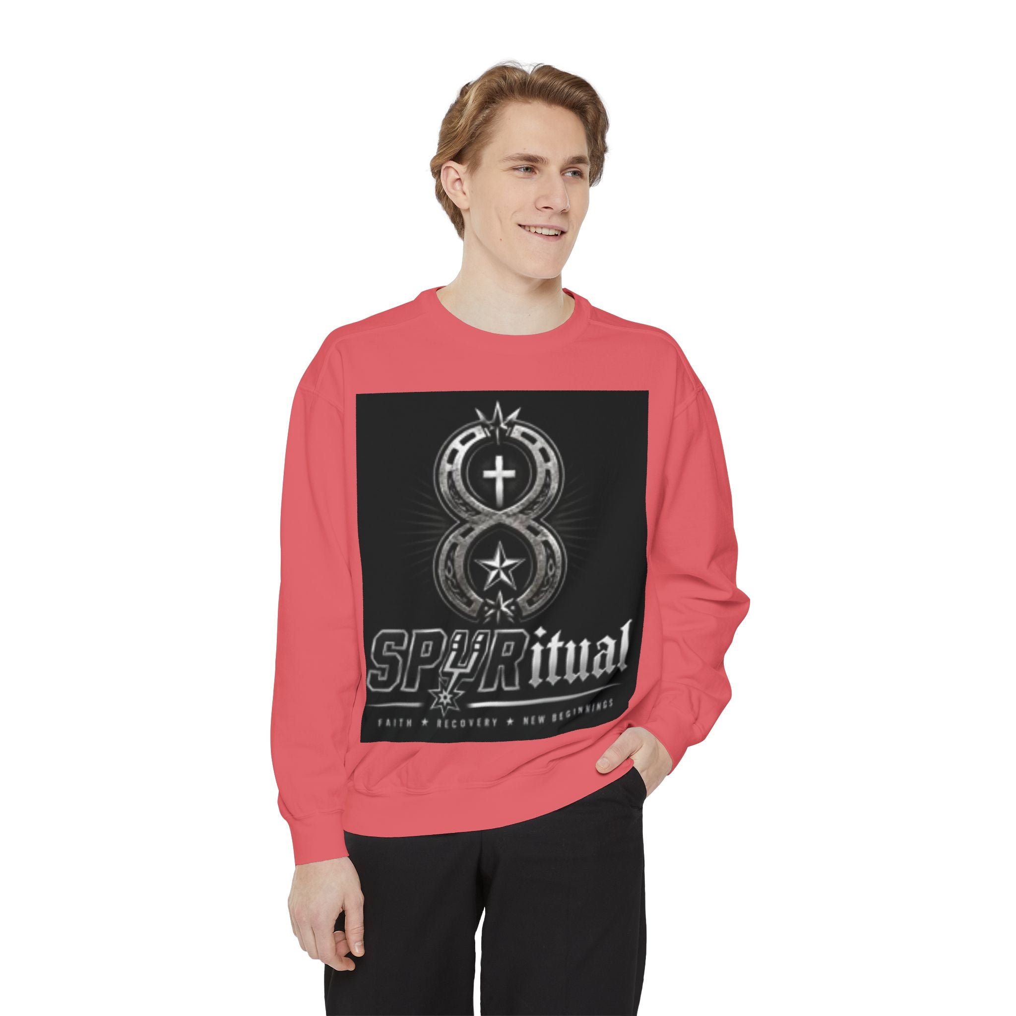 Spiritual Graphic Sweatshirt — 'SPIRITual' Vintage Emblem Crewneck