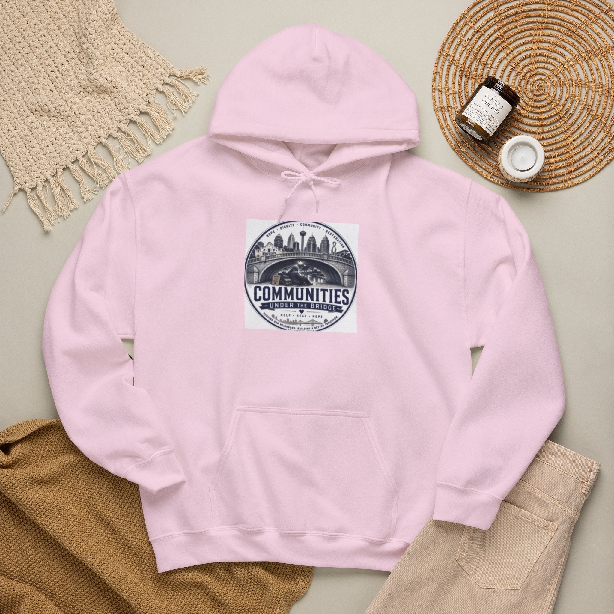 Communities Graphic Hoodie — San Antonio & Alamo Heights Cityscape Hooded Sweatshirt