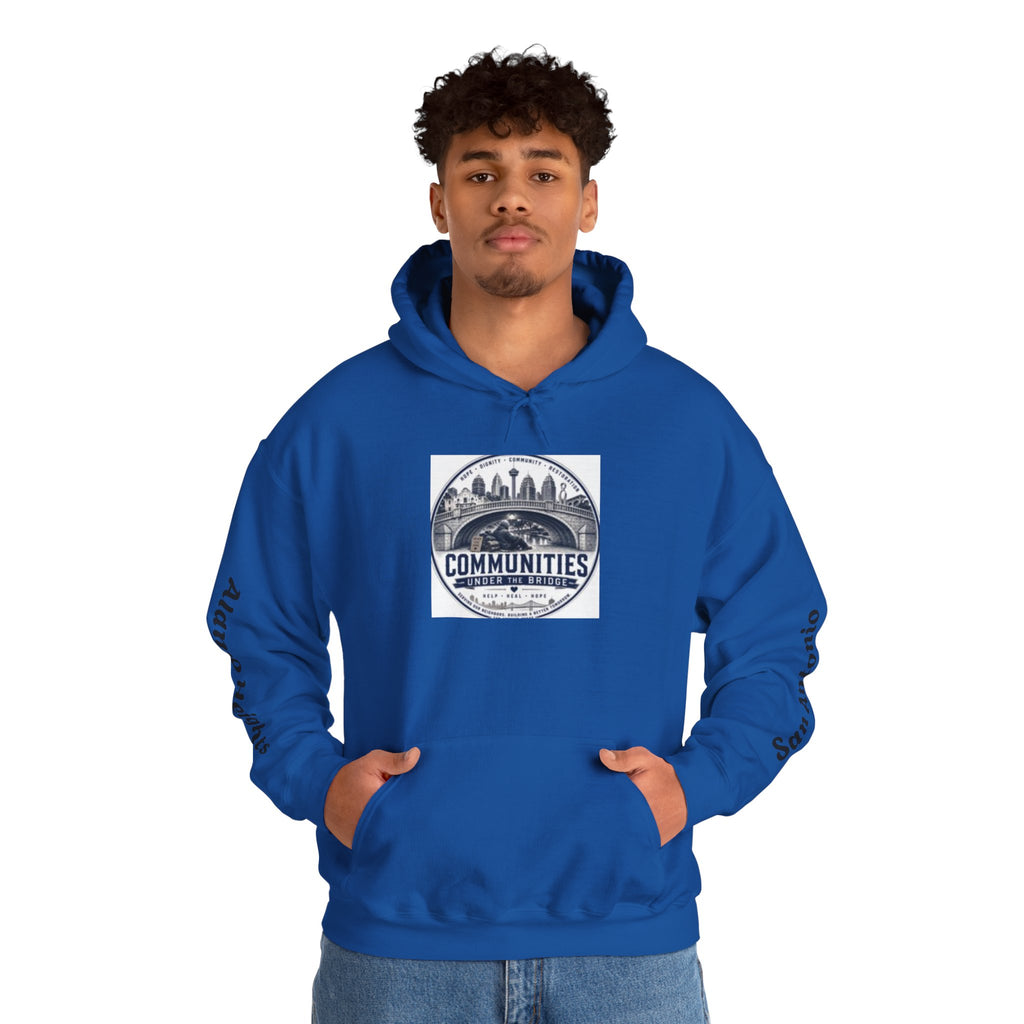 Communities Graphic Hoodie — San Antonio & Alamo Heights Cityscape Hooded Sweatshirt