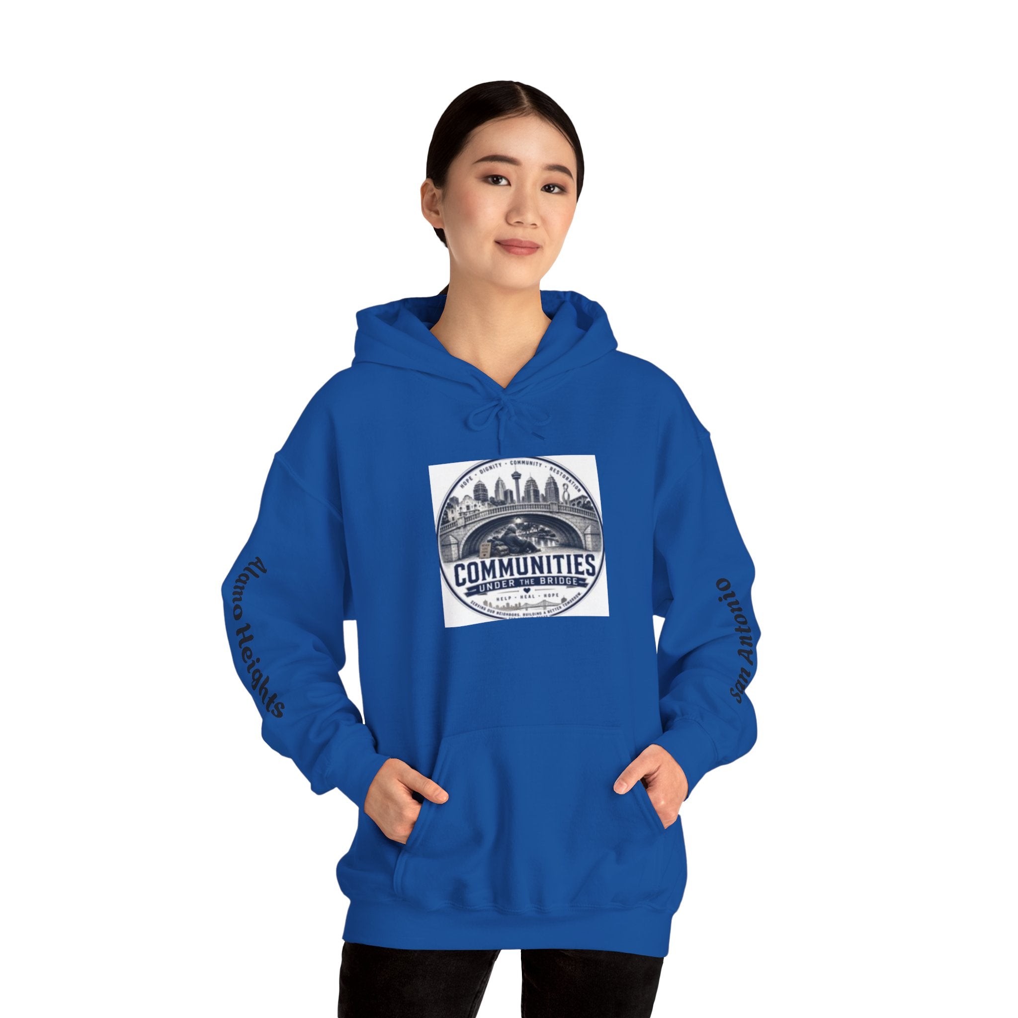 Communities Graphic Hoodie — San Antonio & Alamo Heights Cityscape Hooded Sweatshirt