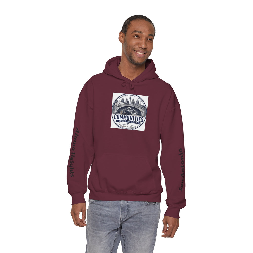 Communities Graphic Hoodie — San Antonio & Alamo Heights Cityscape Hooded Sweatshirt
