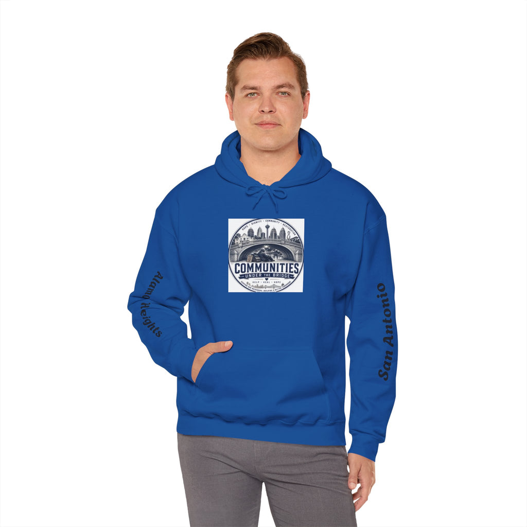 Communities Graphic Hoodie — San Antonio & Alamo Heights Cityscape Hooded Sweatshirt