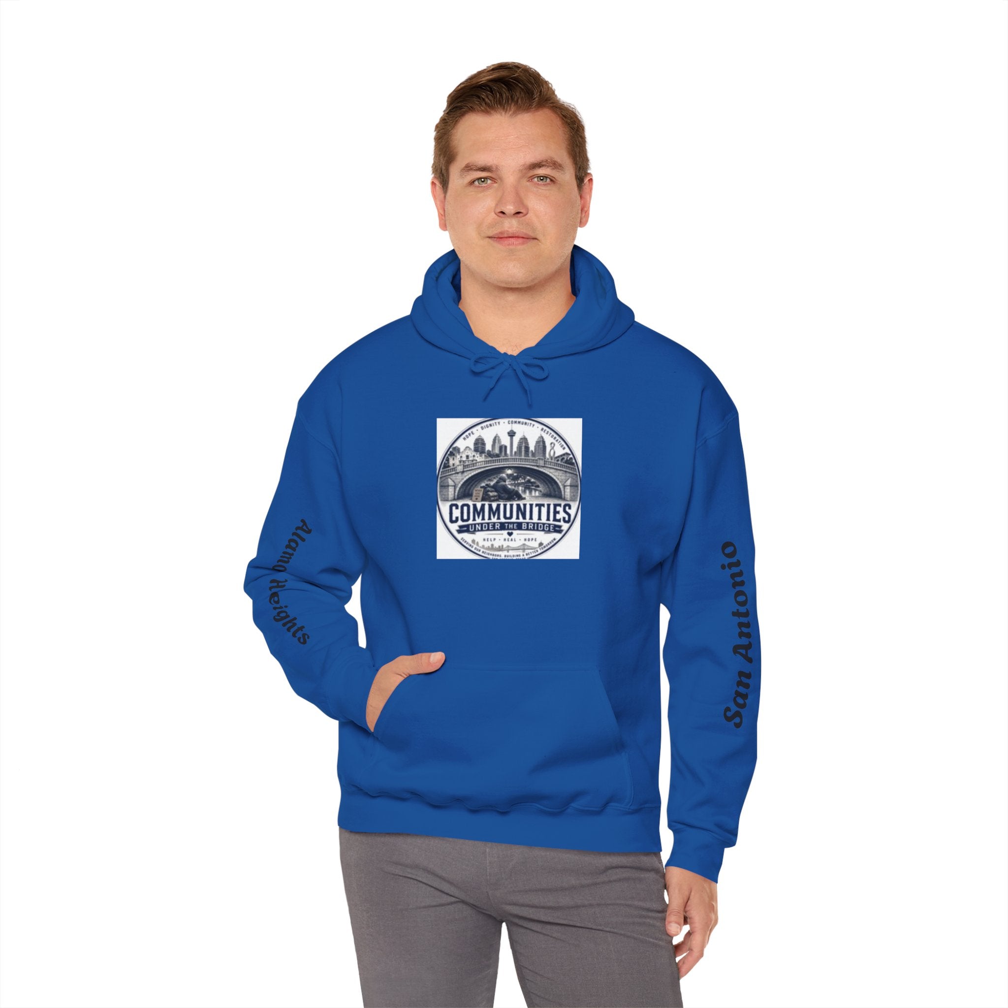 Communities Graphic Hoodie — San Antonio & Alamo Heights Cityscape Hooded Sweatshirt