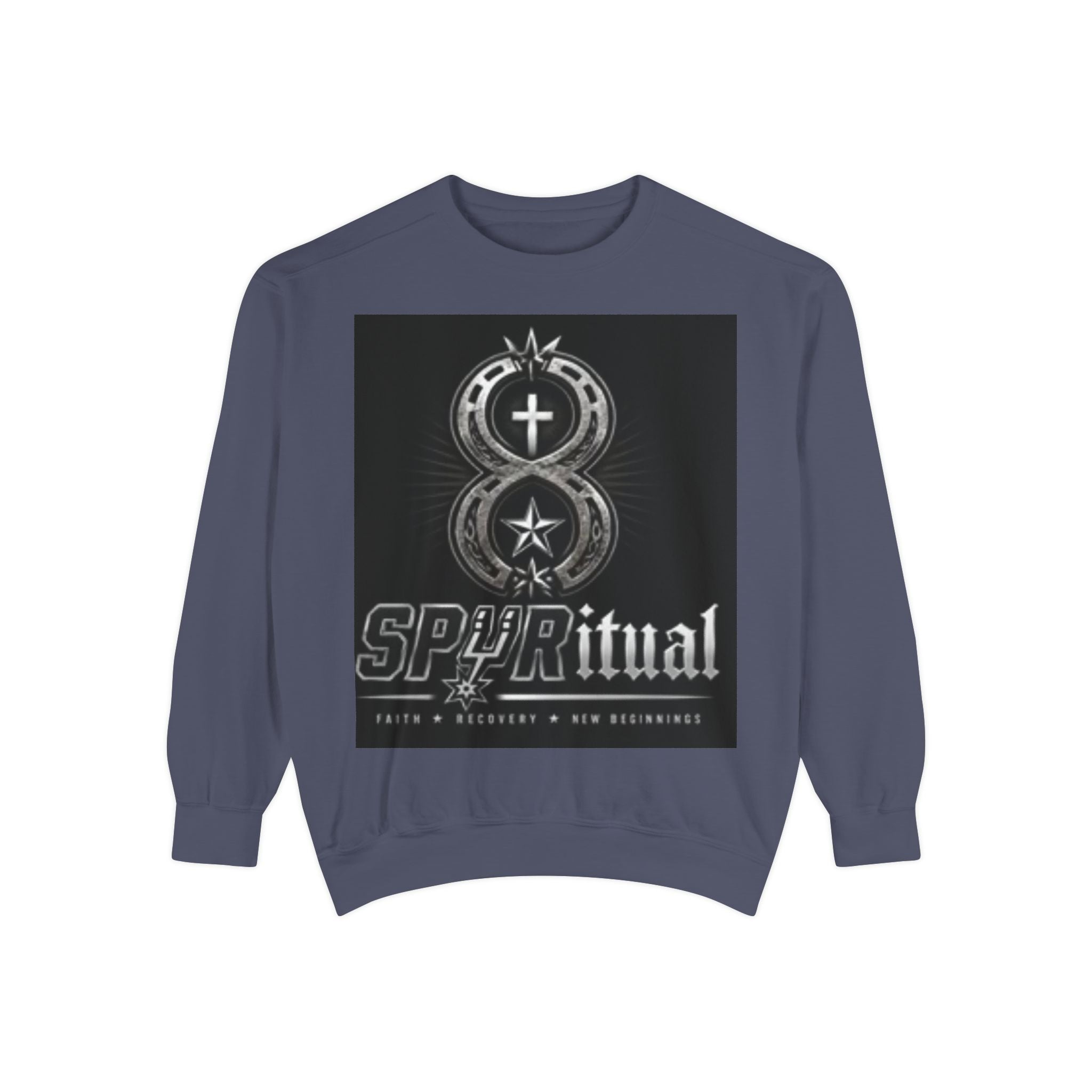 Spiritual Graphic Sweatshirt — 'SPIRITual' Vintage Emblem Crewneck