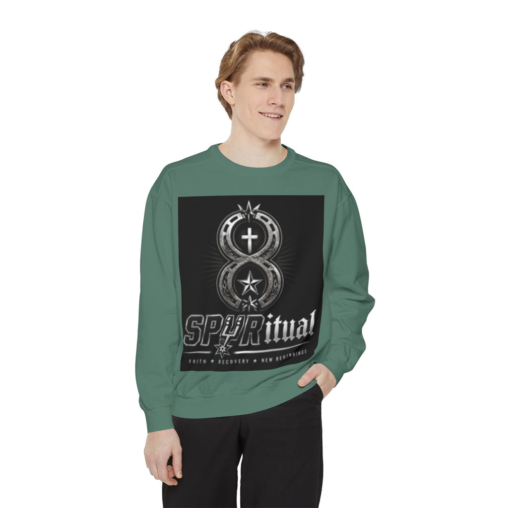 Spiritual Graphic Sweatshirt — 'SPIRITual' Vintage Emblem Crewneck