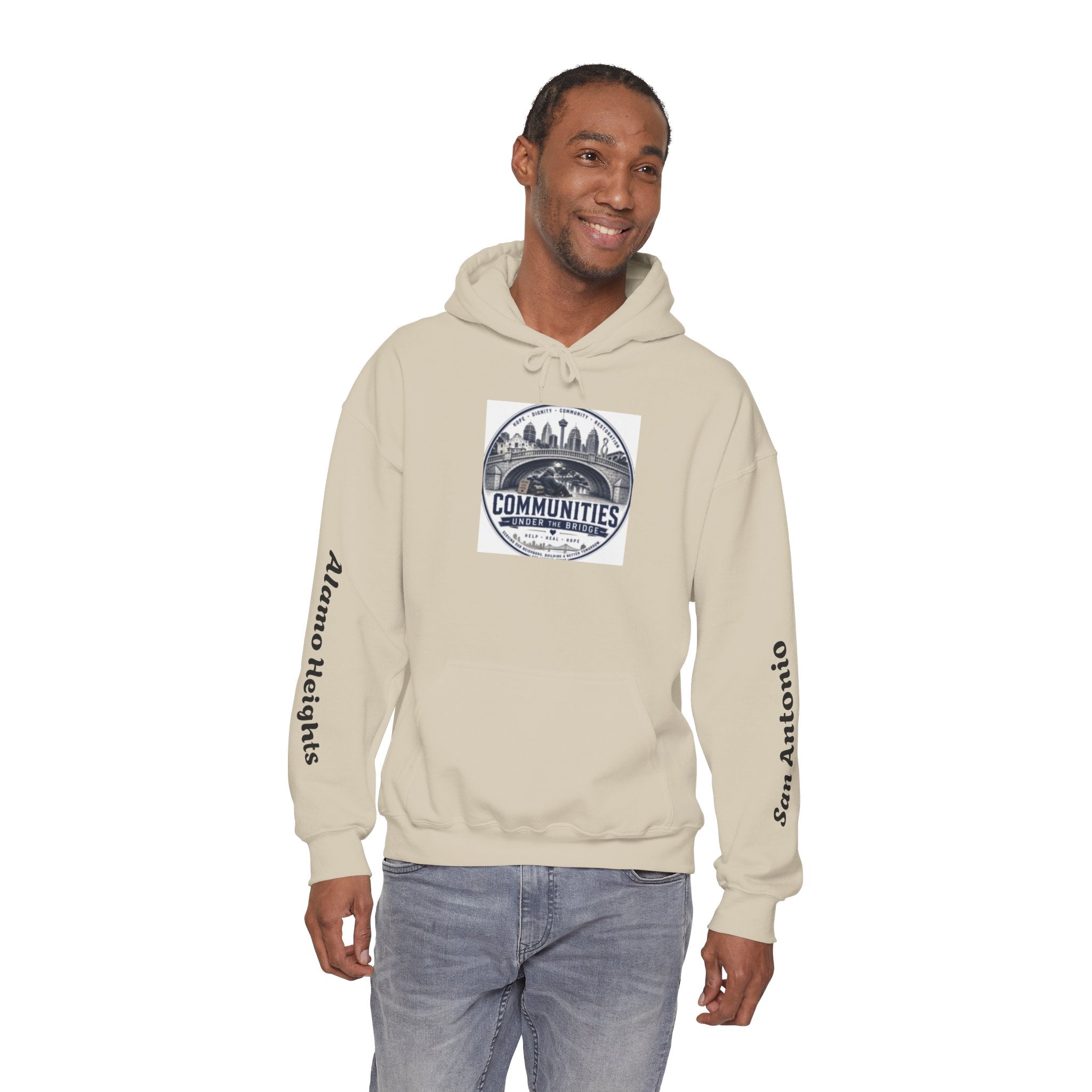 Communities Graphic Hoodie — San Antonio & Alamo Heights Cityscape Hooded Sweatshirt