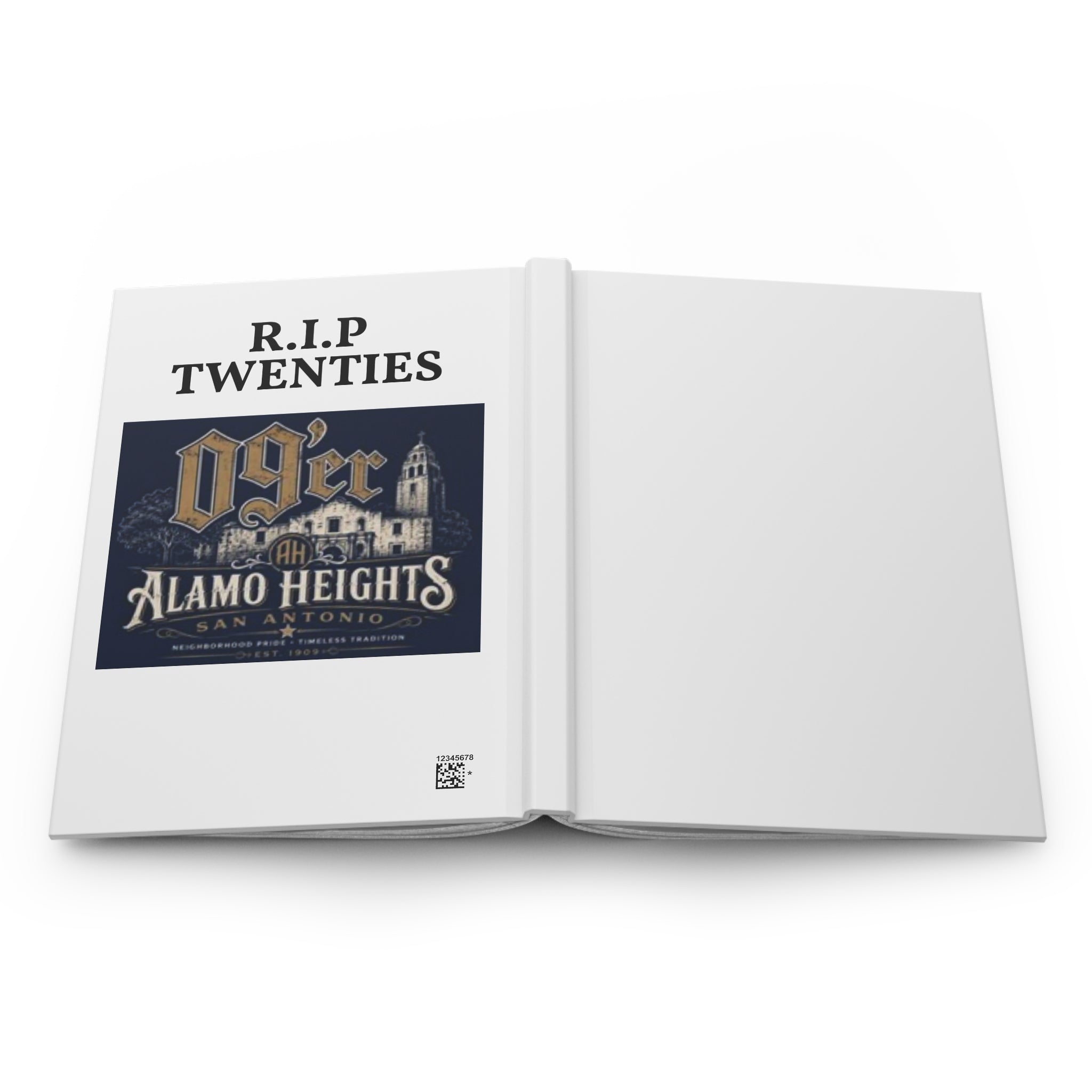 Hardcover Journal — "R.I.P. Twenties" Alamo Heights 09’er Retro Keepsake