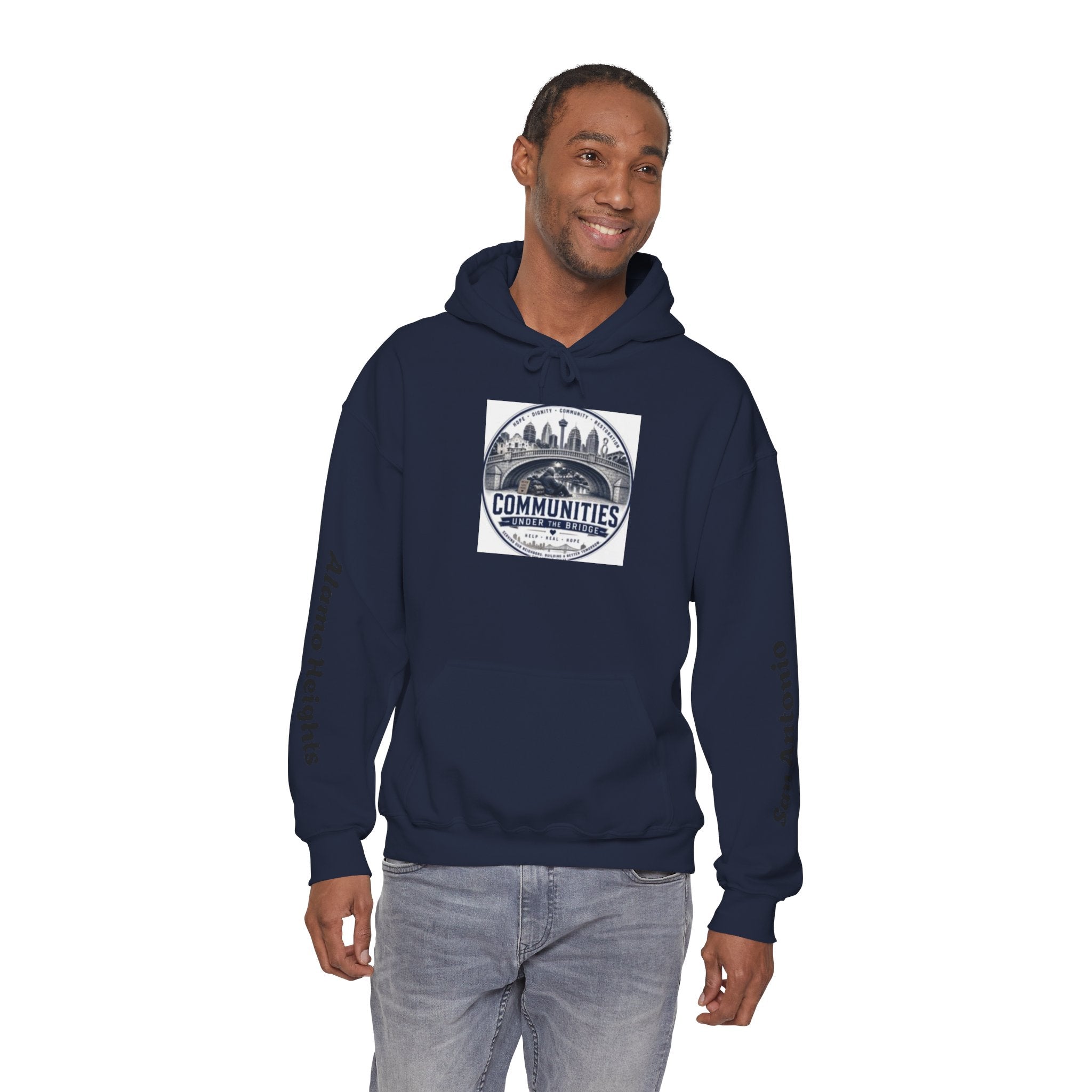 Communities Graphic Hoodie — San Antonio & Alamo Heights Cityscape Hooded Sweatshirt