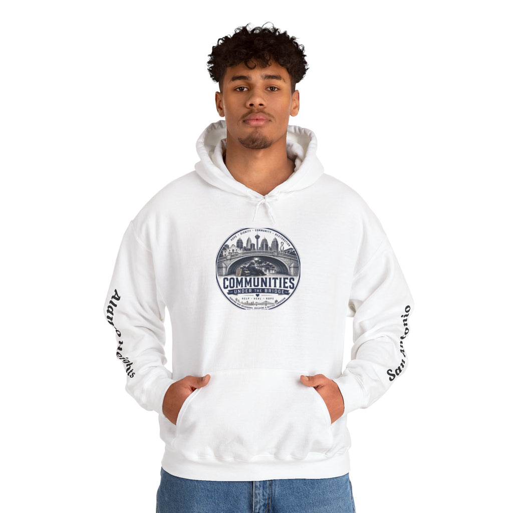 Communities Graphic Hoodie — San Antonio & Alamo Heights Cityscape Hooded Sweatshirt