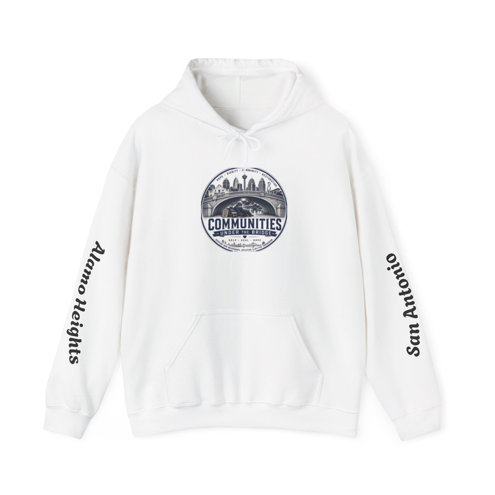 Communities Graphic Hoodie — San Antonio & Alamo Heights Cityscape Hooded Sweatshirt