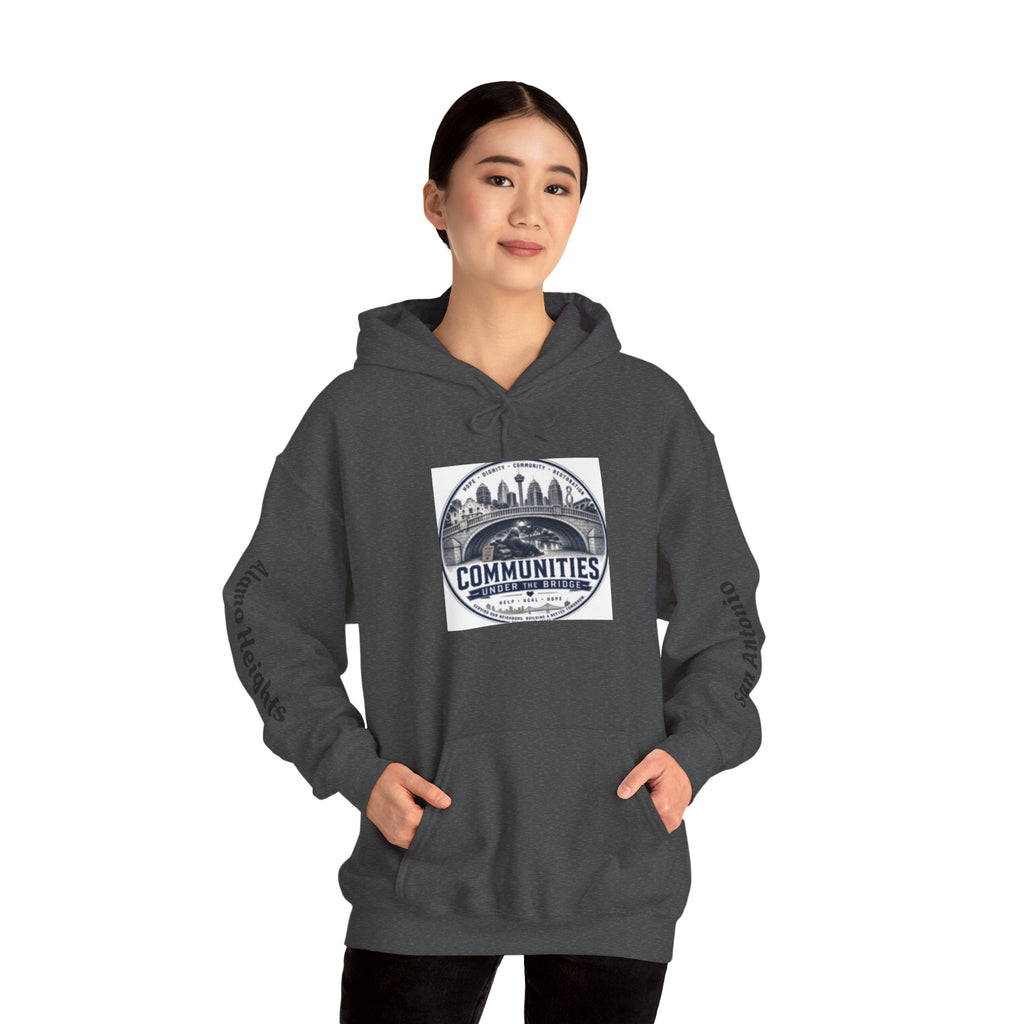 Communities Graphic Hoodie — San Antonio & Alamo Heights Cityscape Hooded Sweatshirt