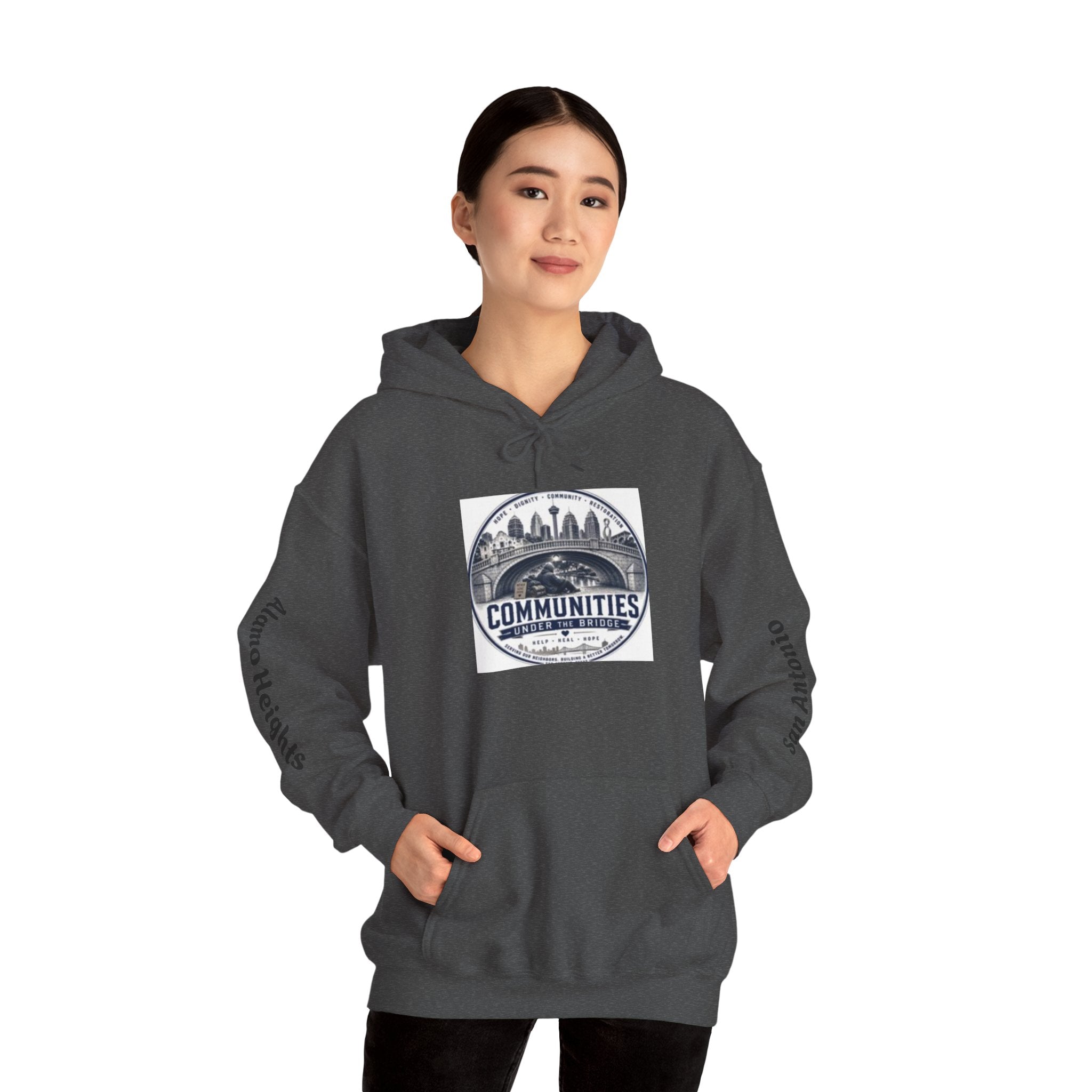 Communities Graphic Hoodie — San Antonio & Alamo Heights Cityscape Hooded Sweatshirt