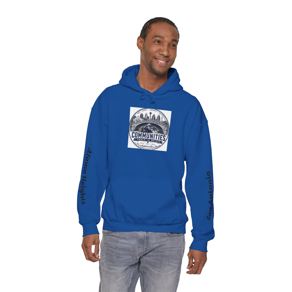 Communities Graphic Hoodie — San Antonio & Alamo Heights Cityscape Hooded Sweatshirt