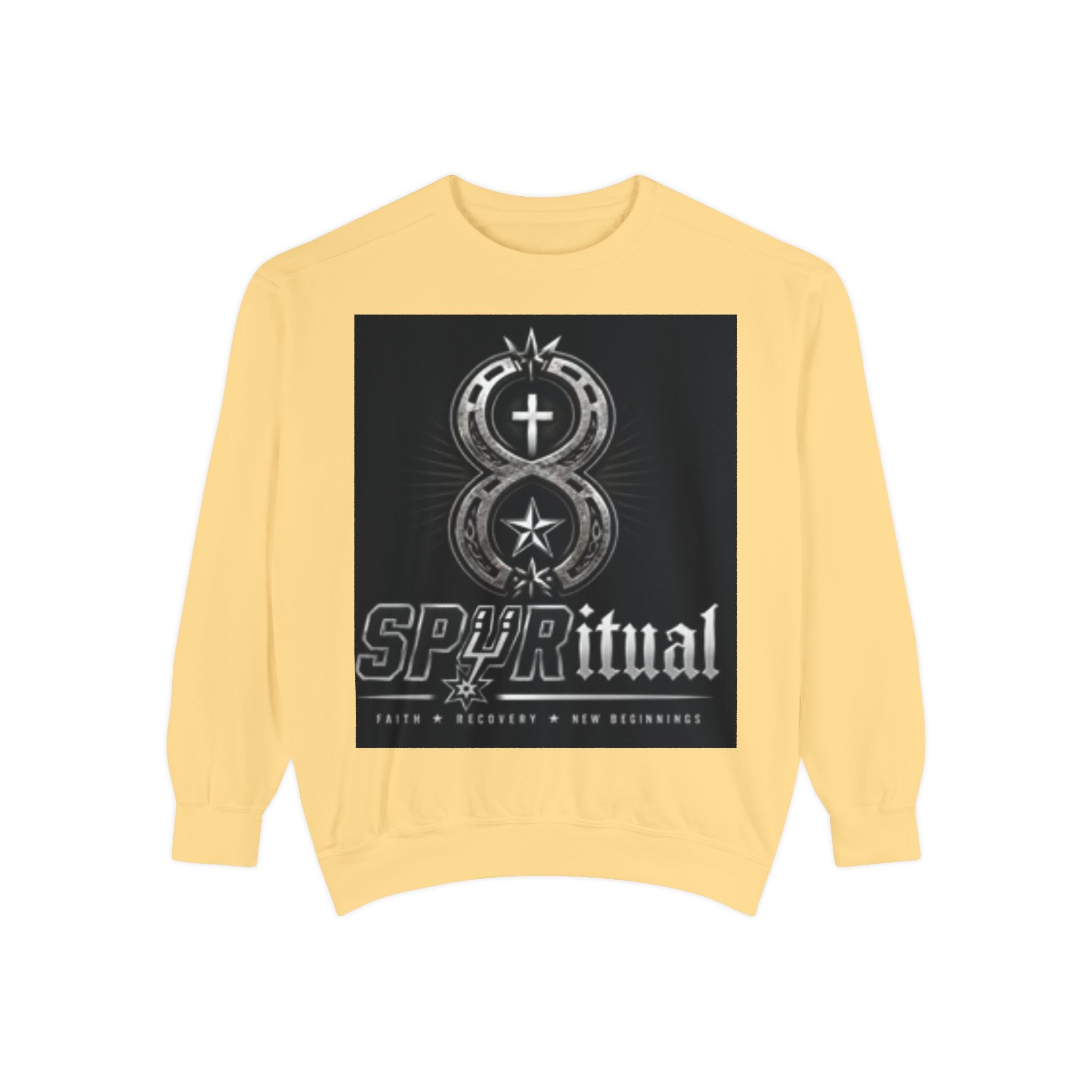 Spiritual Graphic Sweatshirt — 'SPIRITual' Vintage Emblem Crewneck