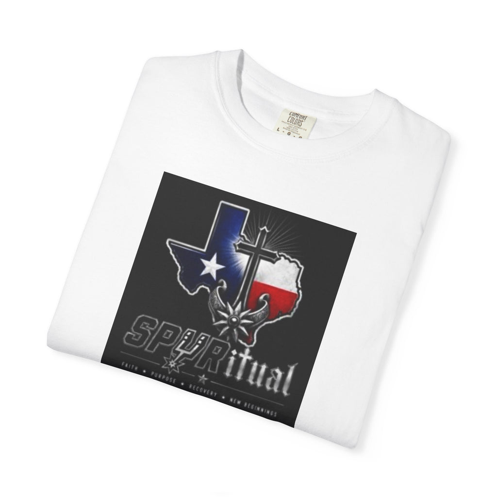 Texas Spiritual Flag T-Shirt — Lone Star Cross Graphic