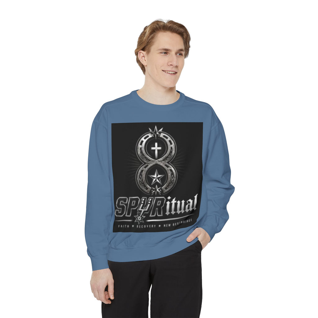 Spiritual Graphic Sweatshirt — 'SPIRITual' Vintage Emblem Crewneck