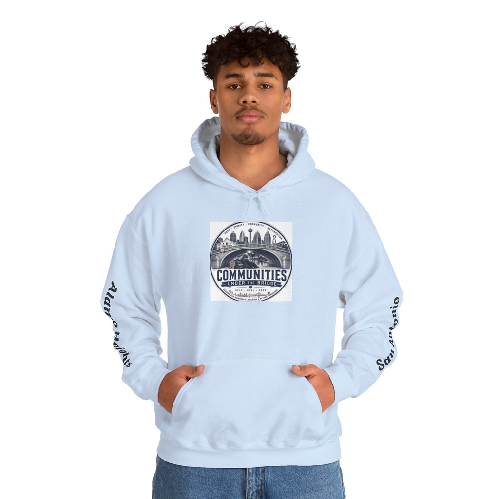 Communities Graphic Hoodie — San Antonio & Alamo Heights Cityscape Hooded Sweatshirt