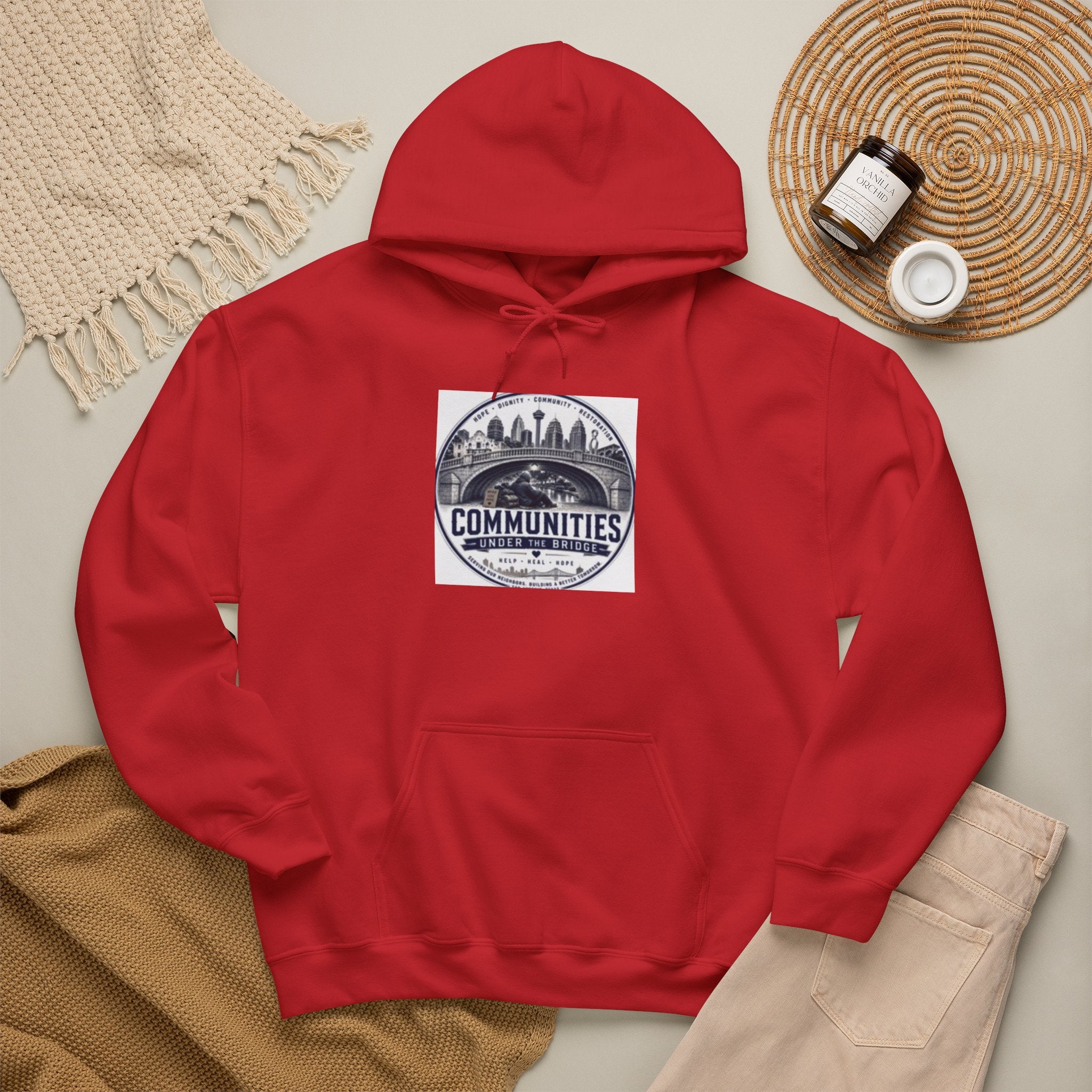 Communities Graphic Hoodie — San Antonio & Alamo Heights Cityscape Hooded Sweatshirt