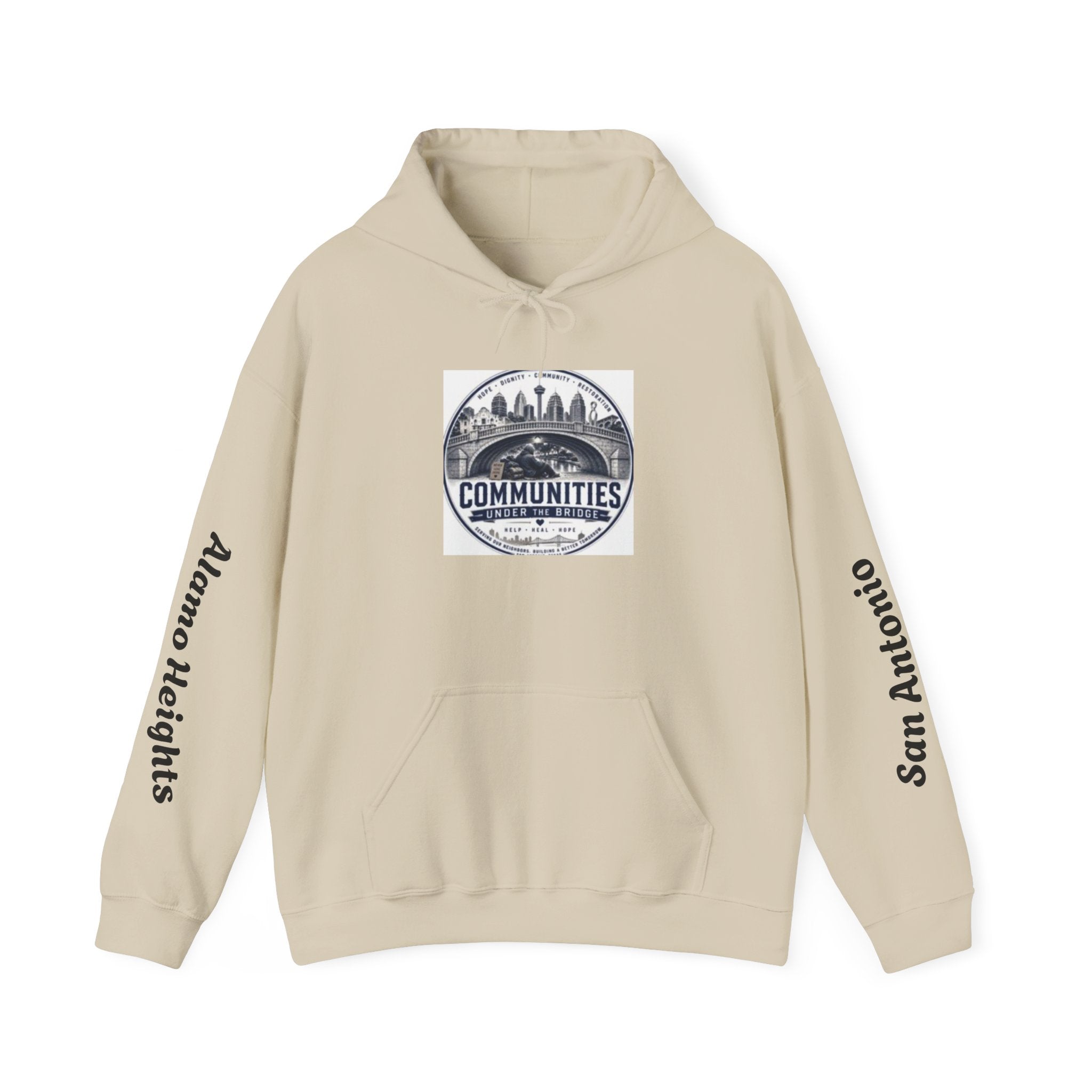 Communities Graphic Hoodie — San Antonio & Alamo Heights Cityscape Hooded Sweatshirt