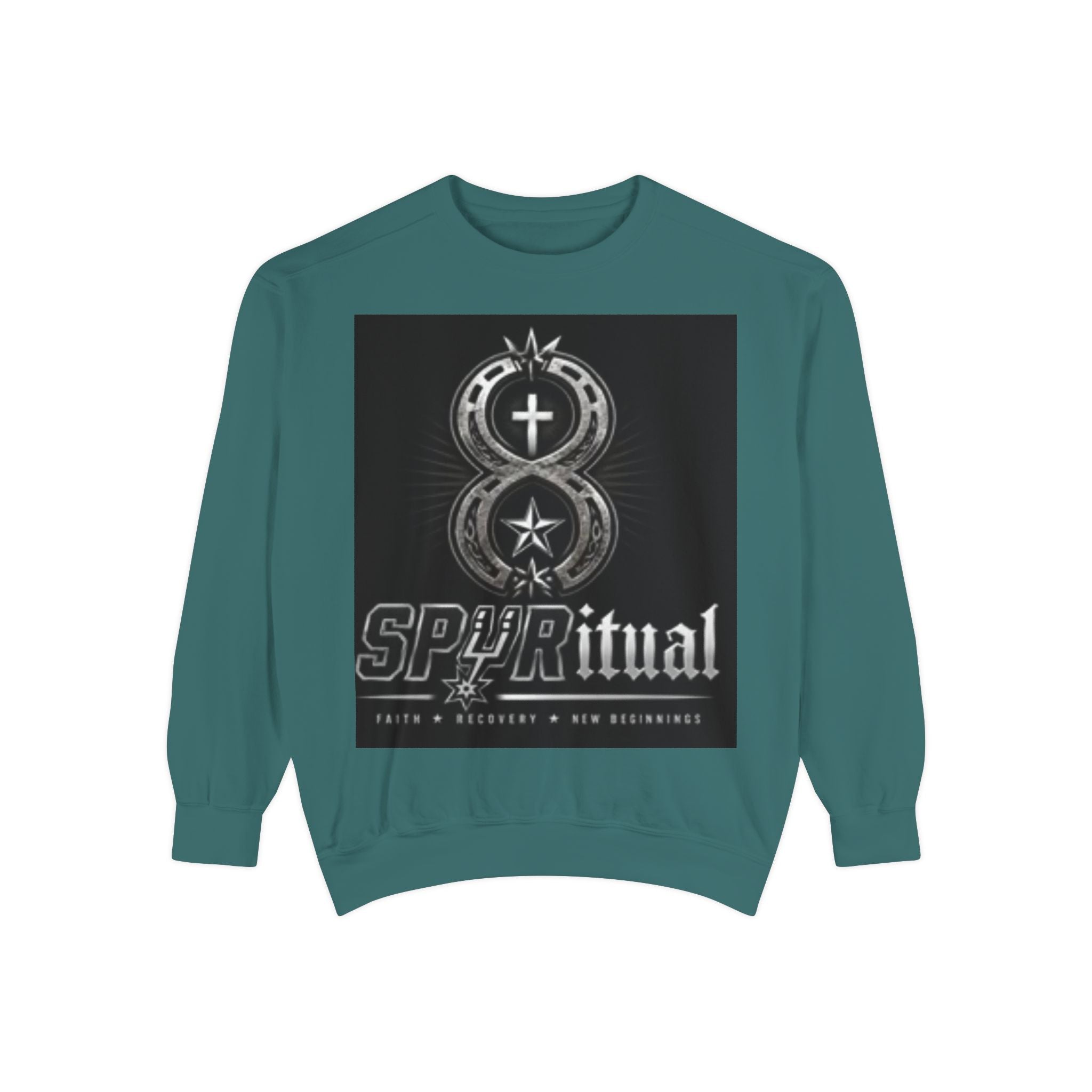 Spiritual Graphic Sweatshirt — 'SPIRITual' Vintage Emblem Crewneck