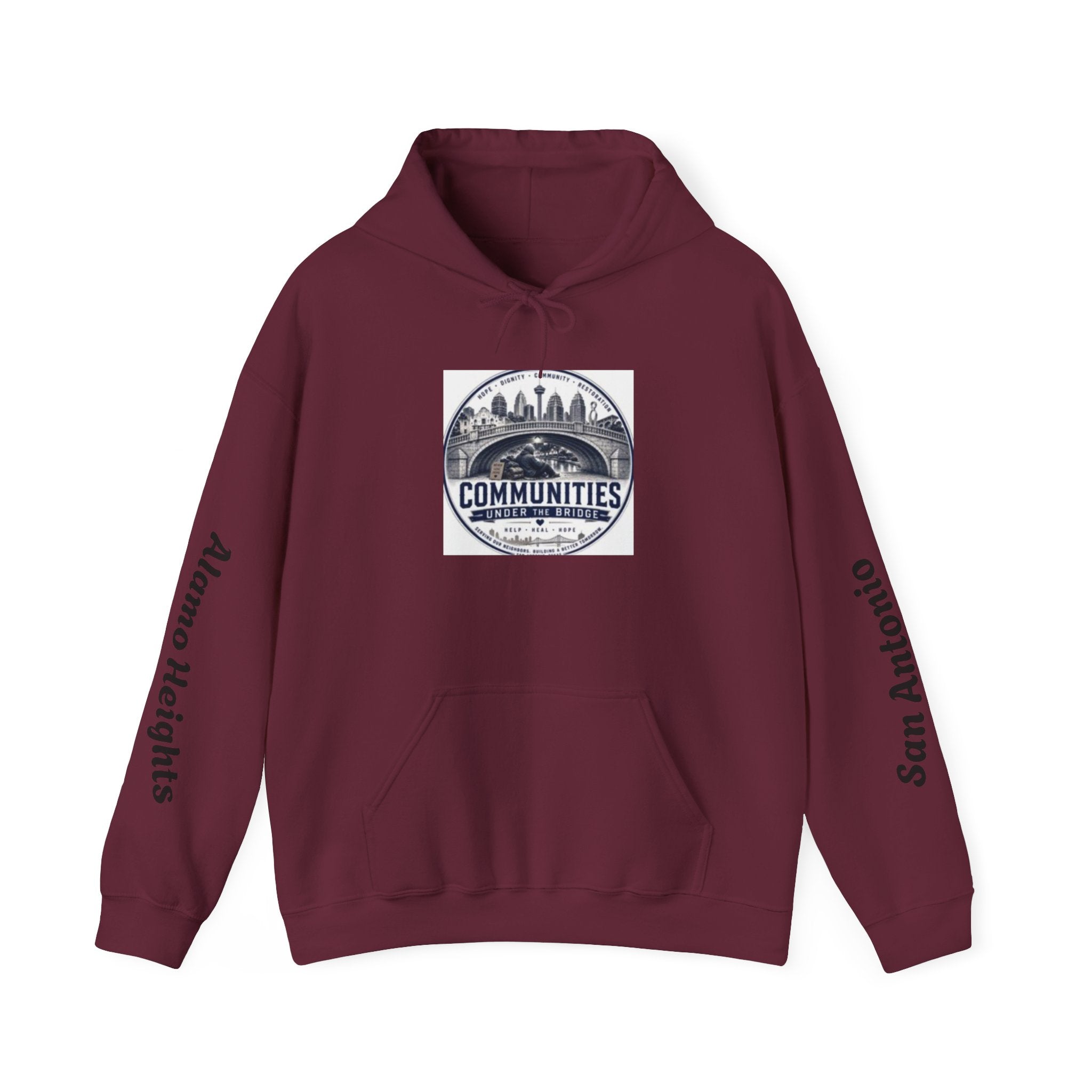 Communities Graphic Hoodie — San Antonio & Alamo Heights Cityscape Hooded Sweatshirt