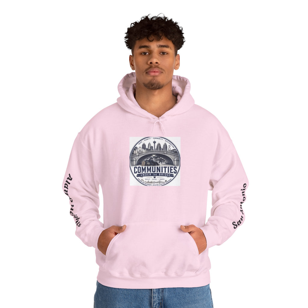 Communities Graphic Hoodie — San Antonio & Alamo Heights Cityscape Hooded Sweatshirt
