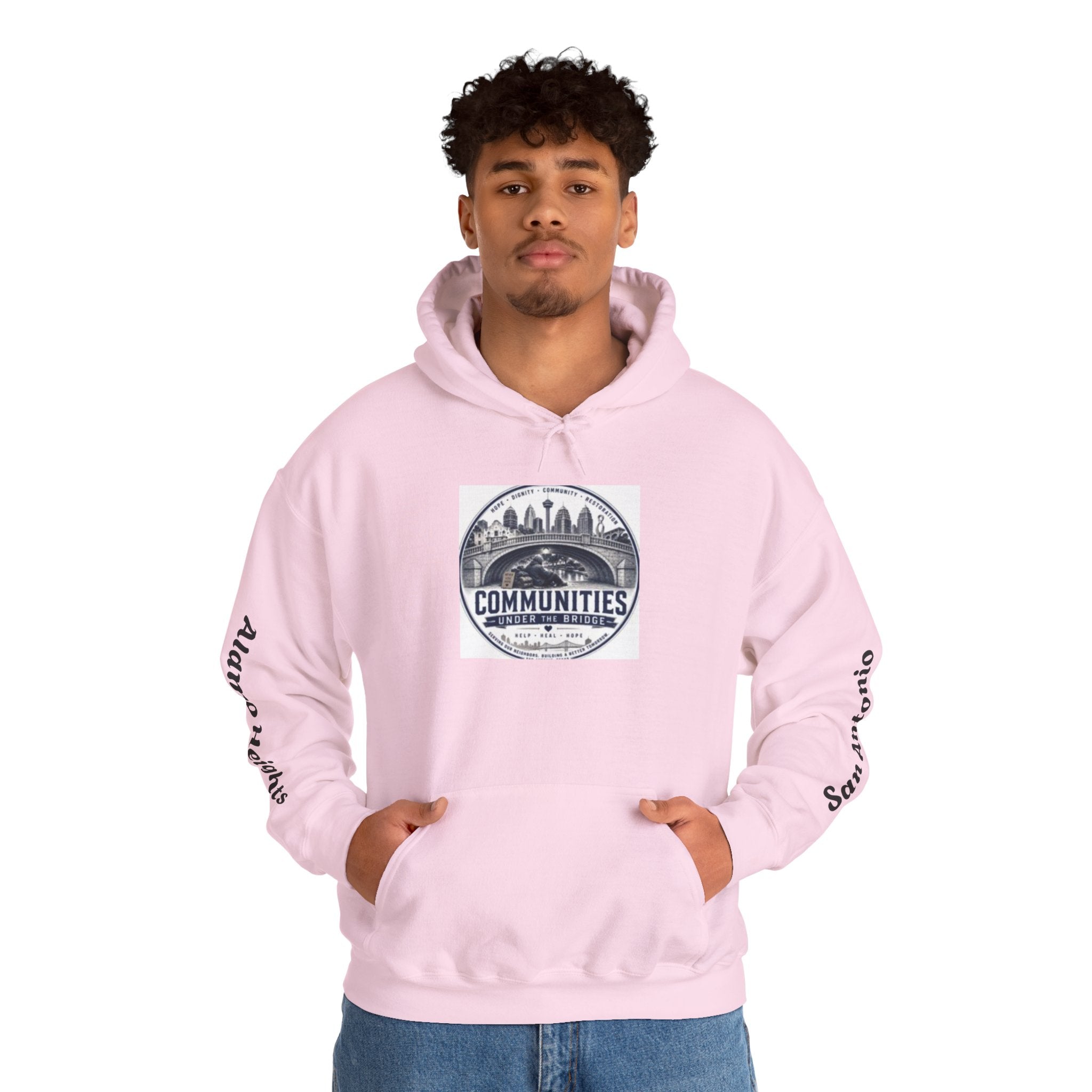 Communities Graphic Hoodie — San Antonio & Alamo Heights Cityscape Hooded Sweatshirt