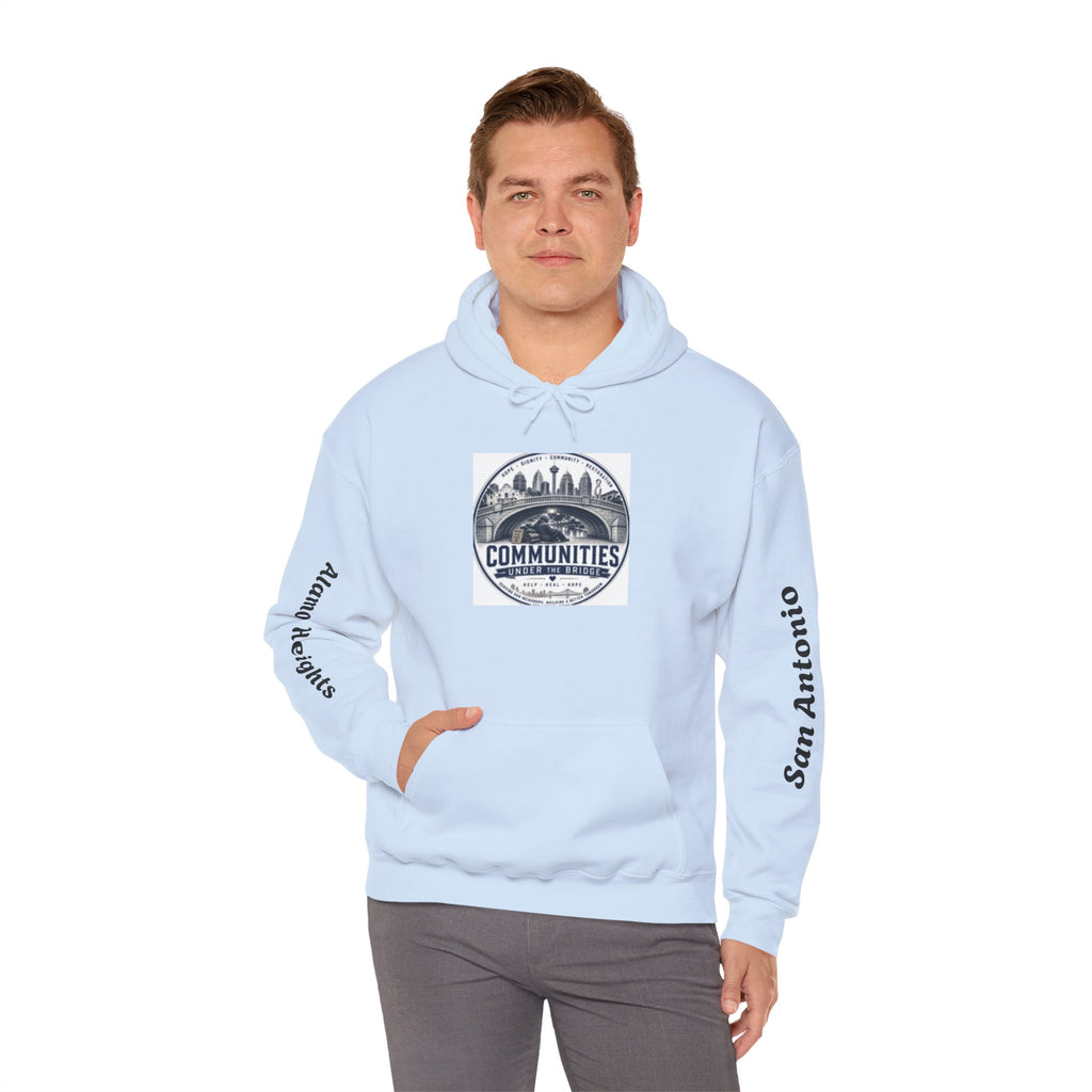 Communities Graphic Hoodie — San Antonio & Alamo Heights Cityscape Hooded Sweatshirt