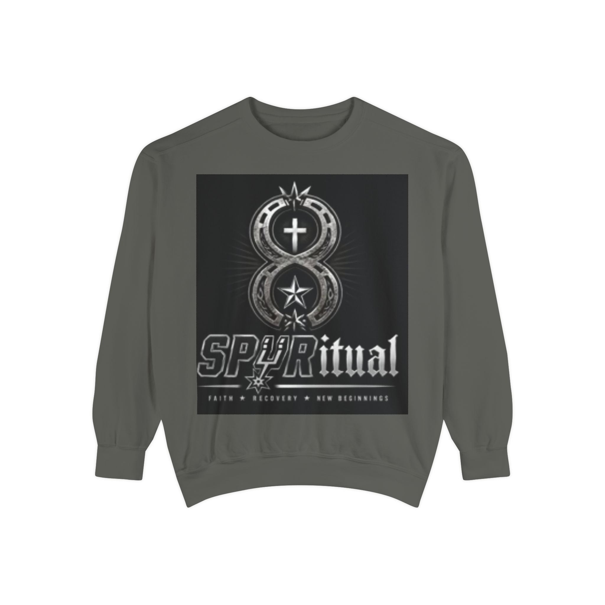 Spiritual Graphic Sweatshirt — 'SPIRITual' Vintage Emblem Crewneck