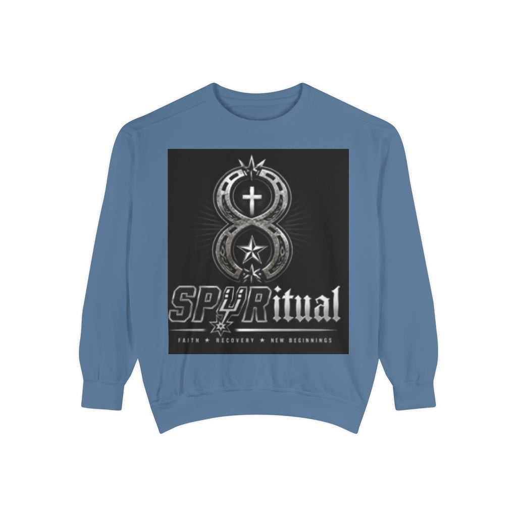 Spiritual Graphic Sweatshirt — 'SPIRITual' Vintage Emblem Crewneck