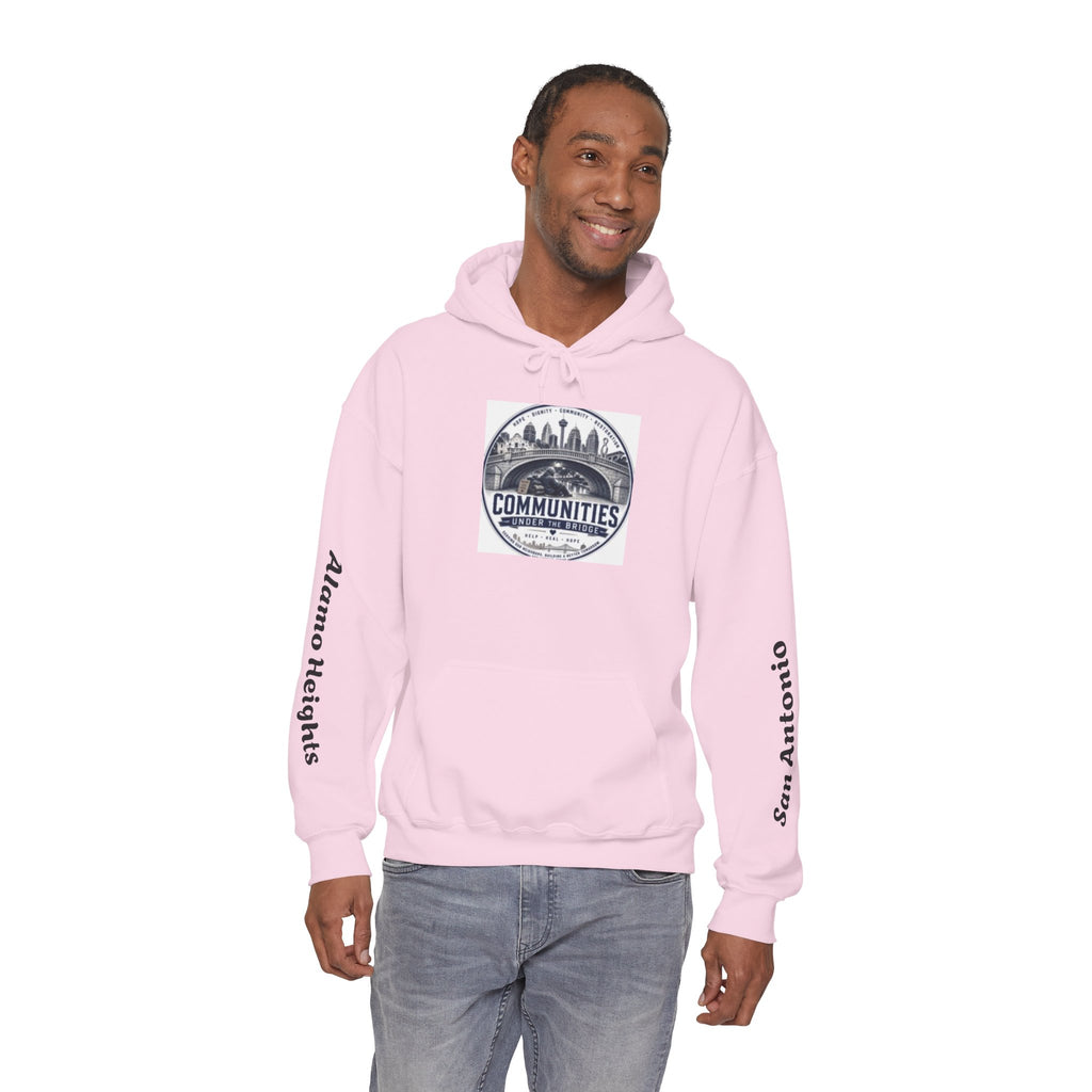 Communities Graphic Hoodie — San Antonio & Alamo Heights Cityscape Hooded Sweatshirt