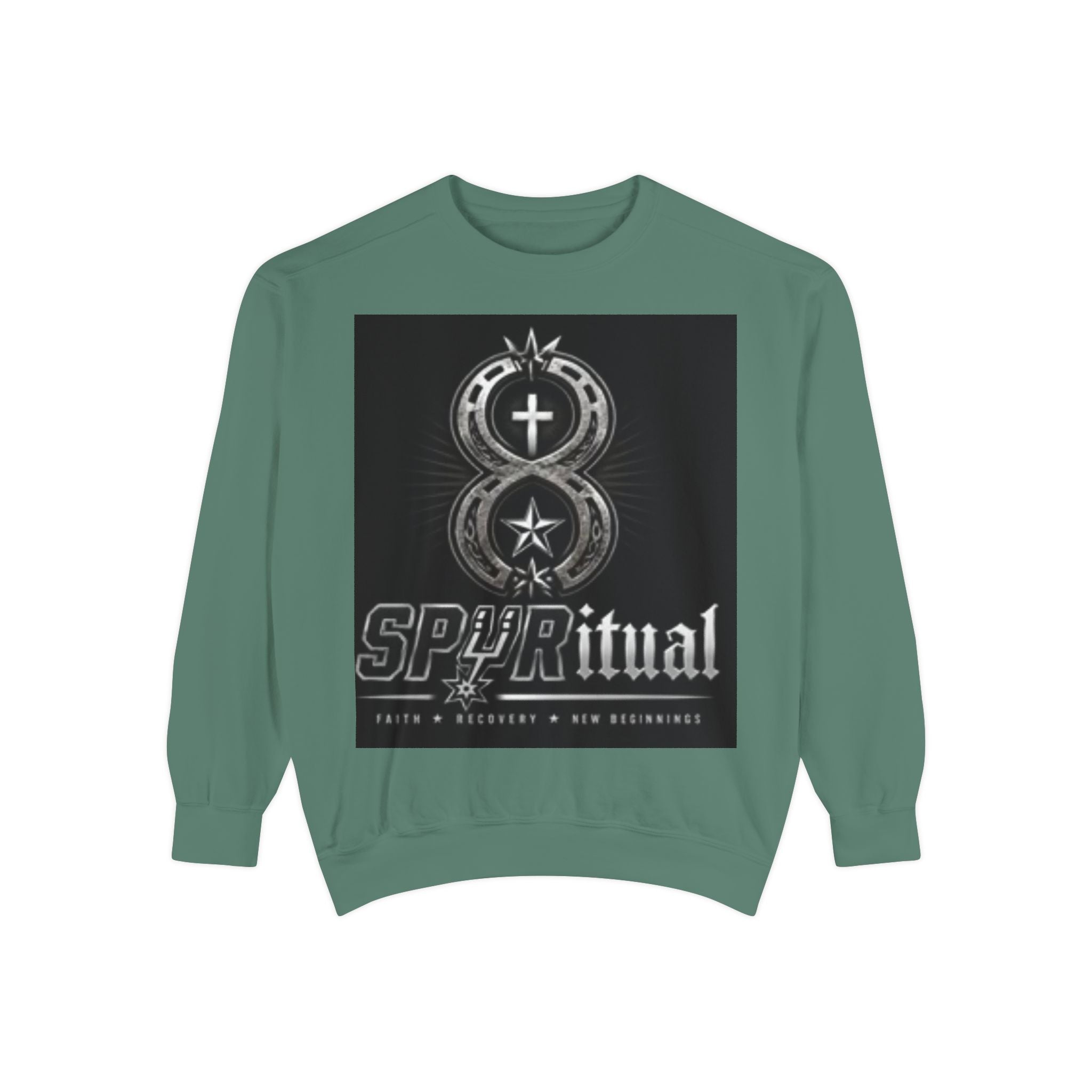 Spiritual Graphic Sweatshirt — 'SPIRITual' Vintage Emblem Crewneck