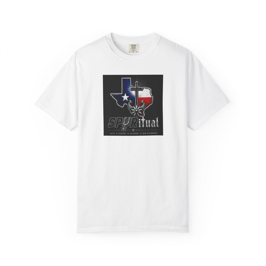 Texas Spiritual Flag T-Shirt — Lone Star Cross Graphic