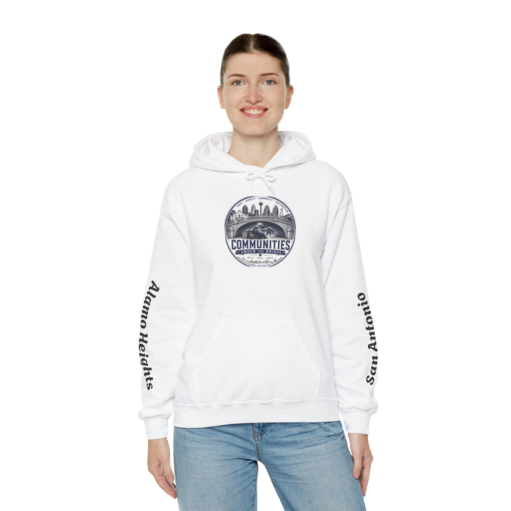 Communities Graphic Hoodie — San Antonio & Alamo Heights Cityscape Hooded Sweatshirt