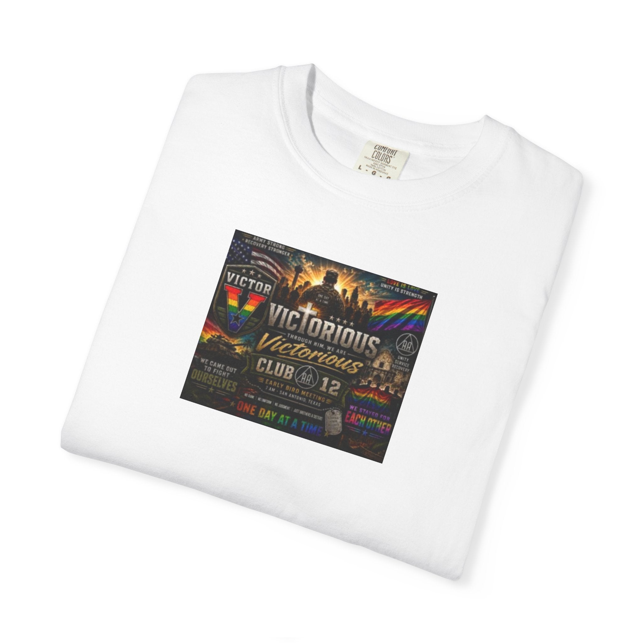 Victorious Vintage Hot Air Balloon Graphic T-Shirt