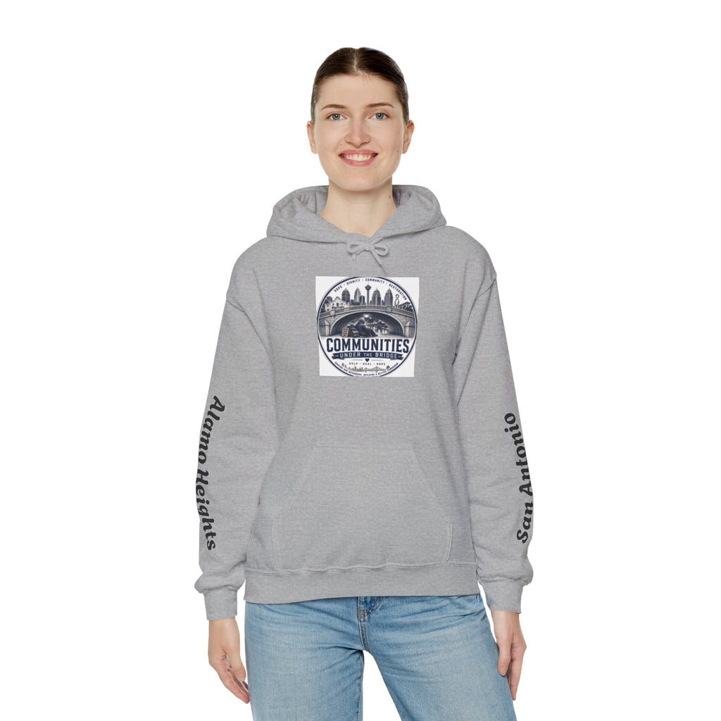 Communities Graphic Hoodie — San Antonio & Alamo Heights Cityscape Hooded Sweatshirt