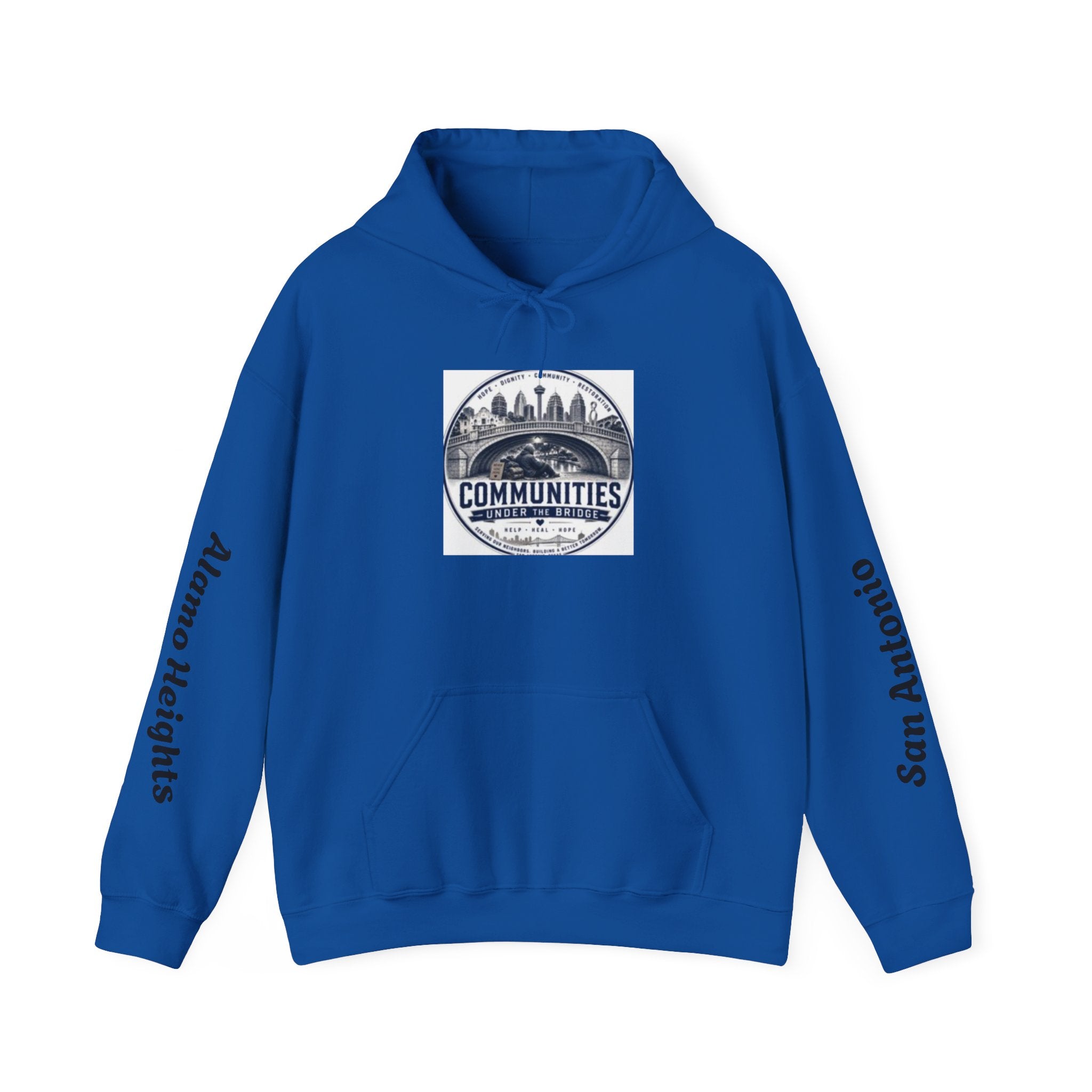 Communities Graphic Hoodie — San Antonio & Alamo Heights Cityscape Hooded Sweatshirt