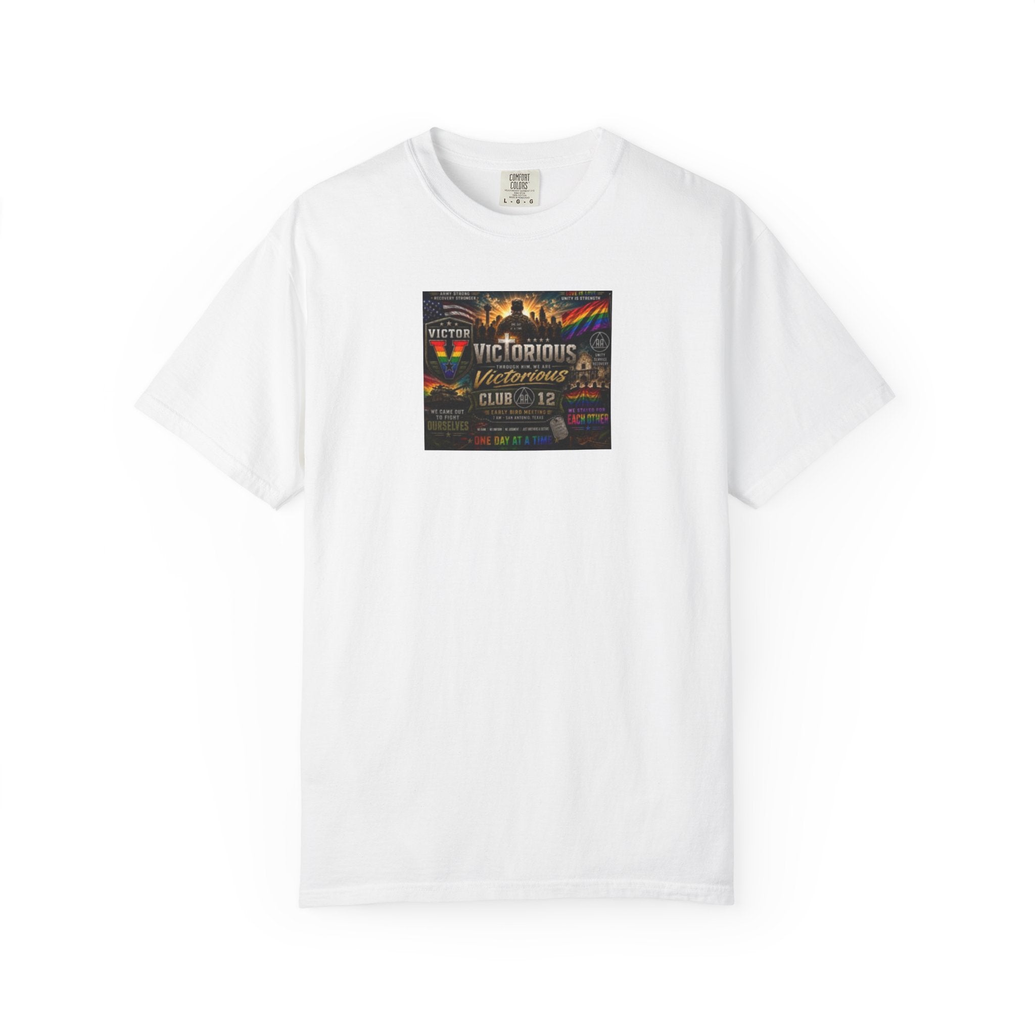 Victorious Vintage Hot Air Balloon Graphic T-Shirt