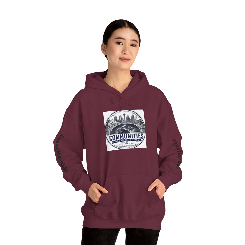 Communities Graphic Hoodie — San Antonio & Alamo Heights Cityscape Hooded Sweatshirt