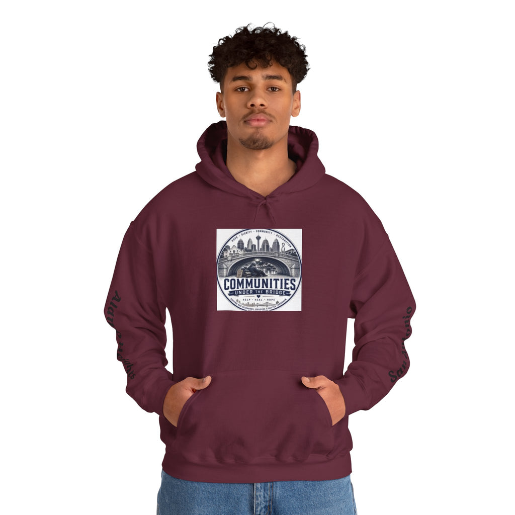 Communities Graphic Hoodie — San Antonio & Alamo Heights Cityscape Hooded Sweatshirt