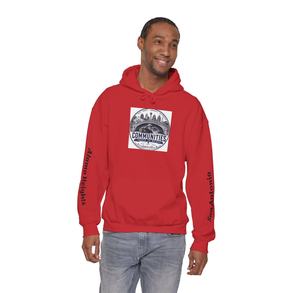 Communities Graphic Hoodie — San Antonio & Alamo Heights Cityscape Hooded Sweatshirt