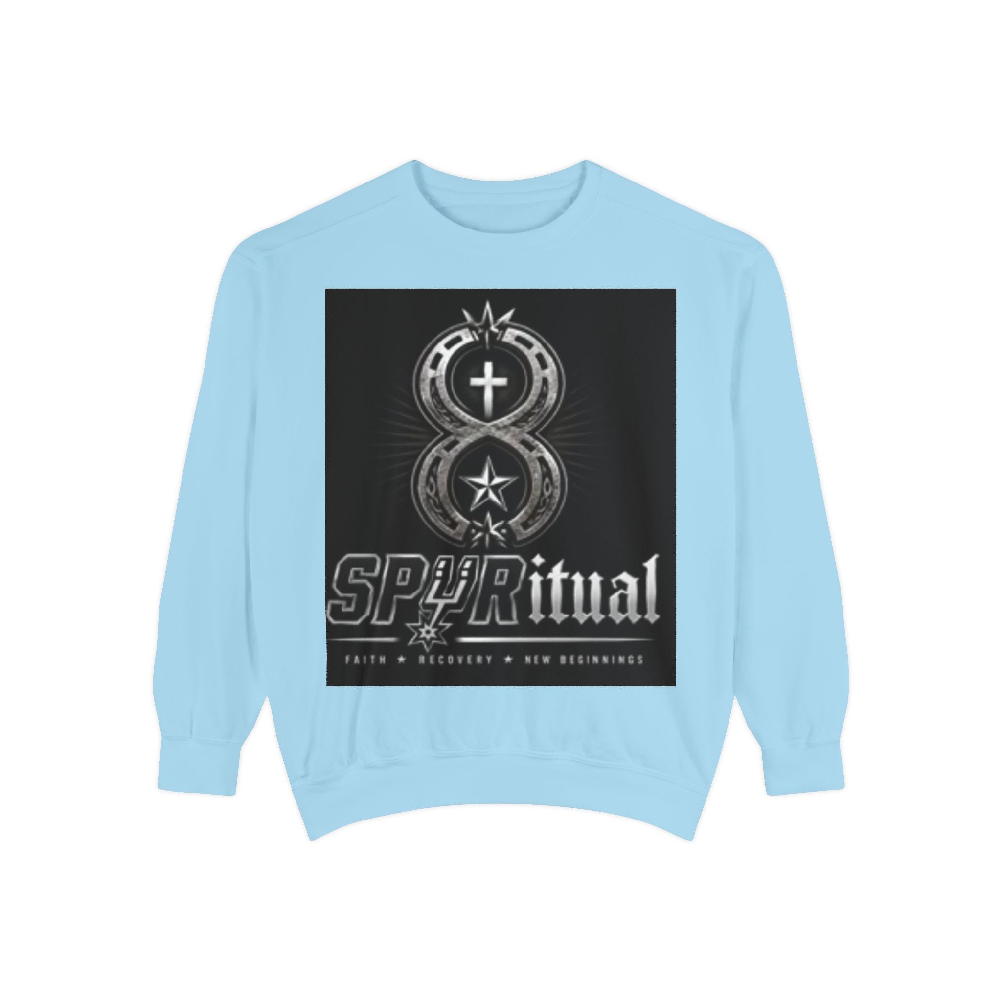Spiritual Graphic Sweatshirt — 'SPIRITual' Vintage Emblem Crewneck