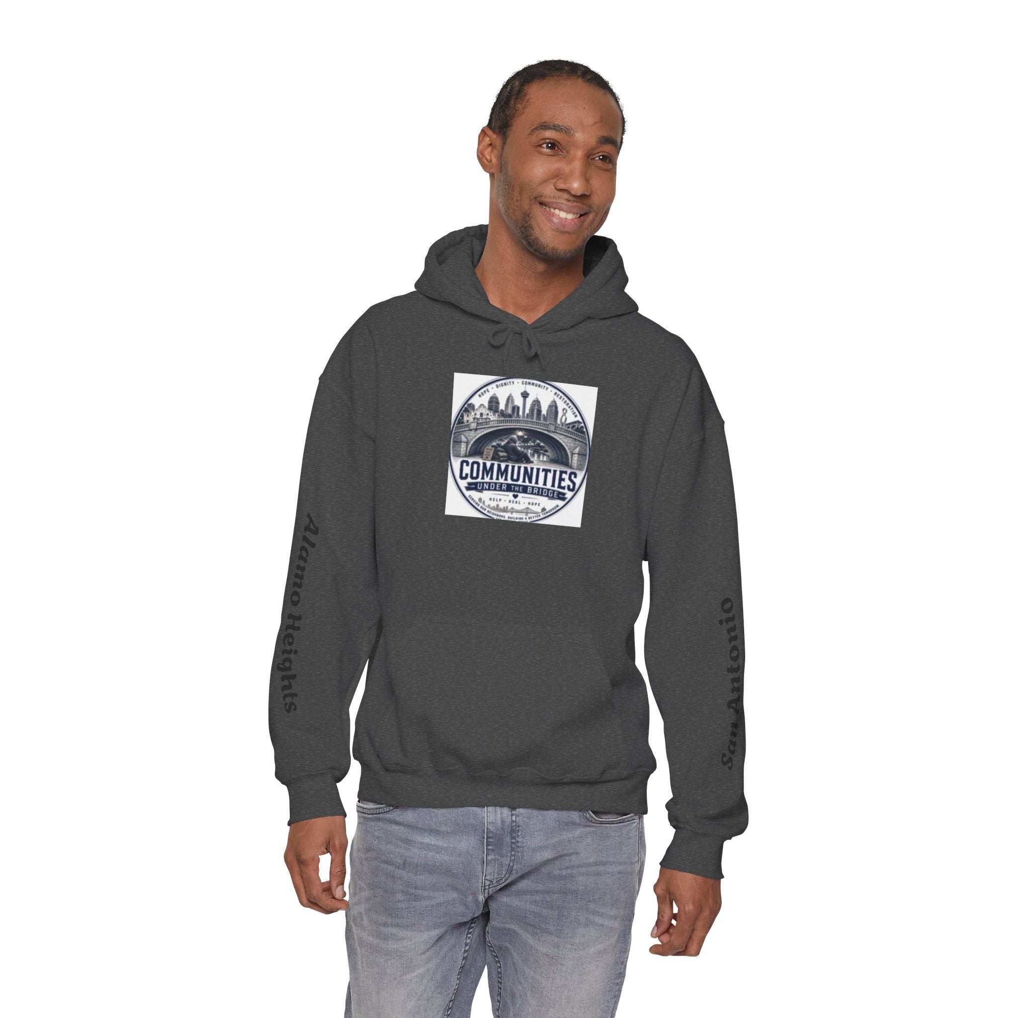 Communities Graphic Hoodie — San Antonio & Alamo Heights Cityscape Hooded Sweatshirt