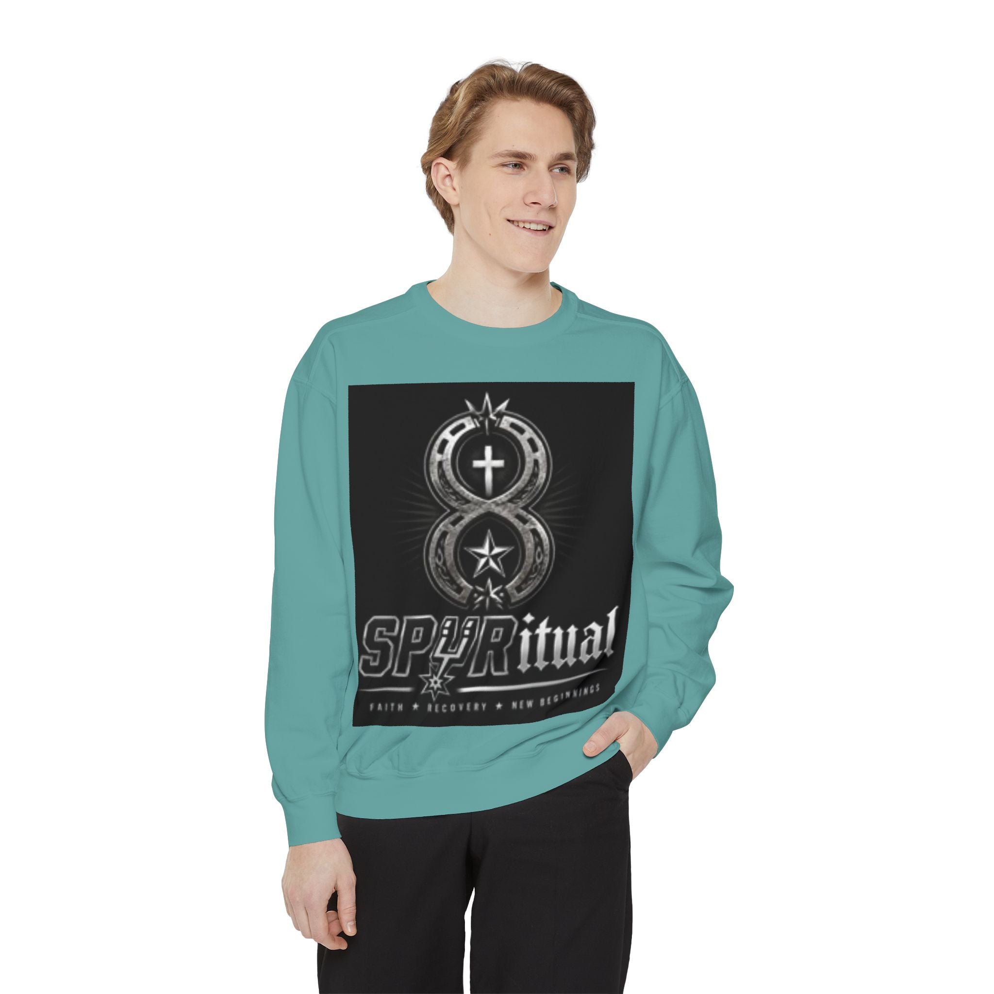 Spiritual Graphic Sweatshirt — 'SPIRITual' Vintage Emblem Crewneck