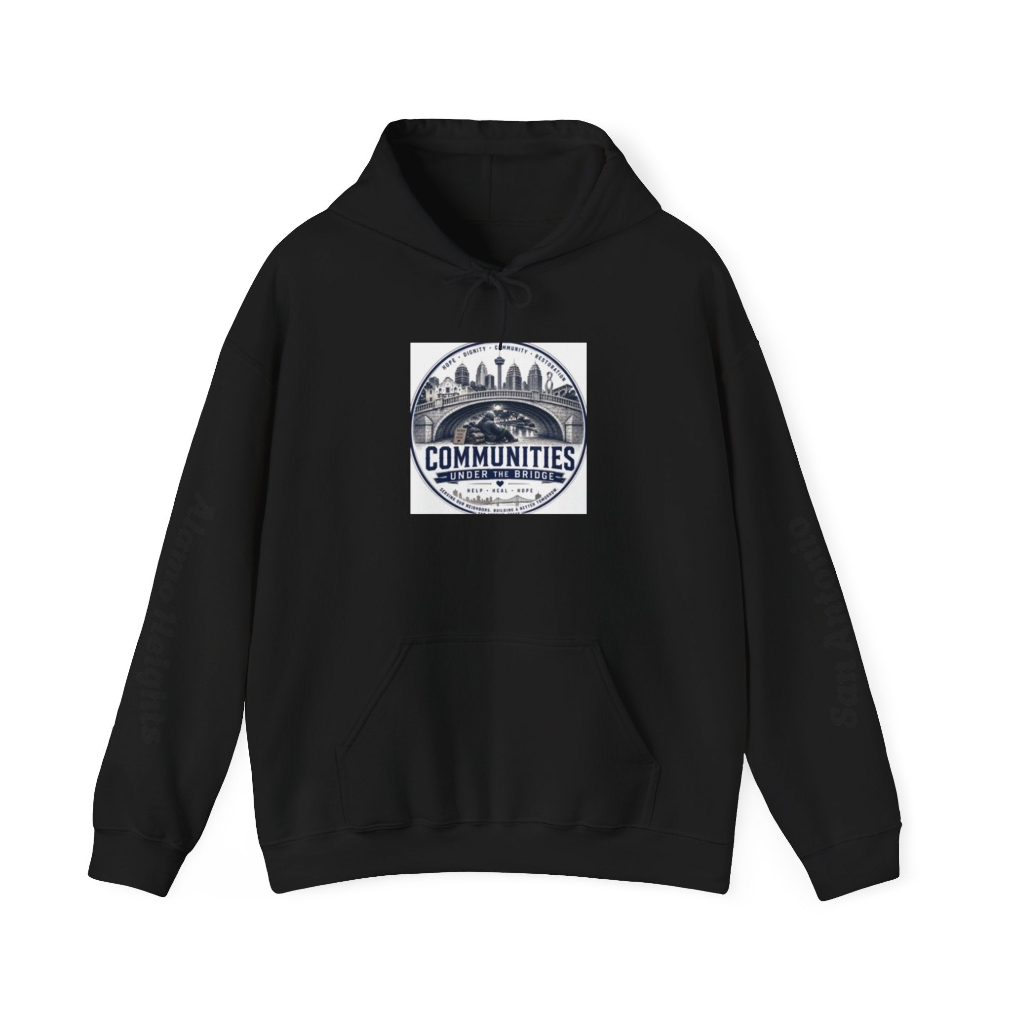 Communities Graphic Hoodie — San Antonio & Alamo Heights Cityscape Hooded Sweatshirt