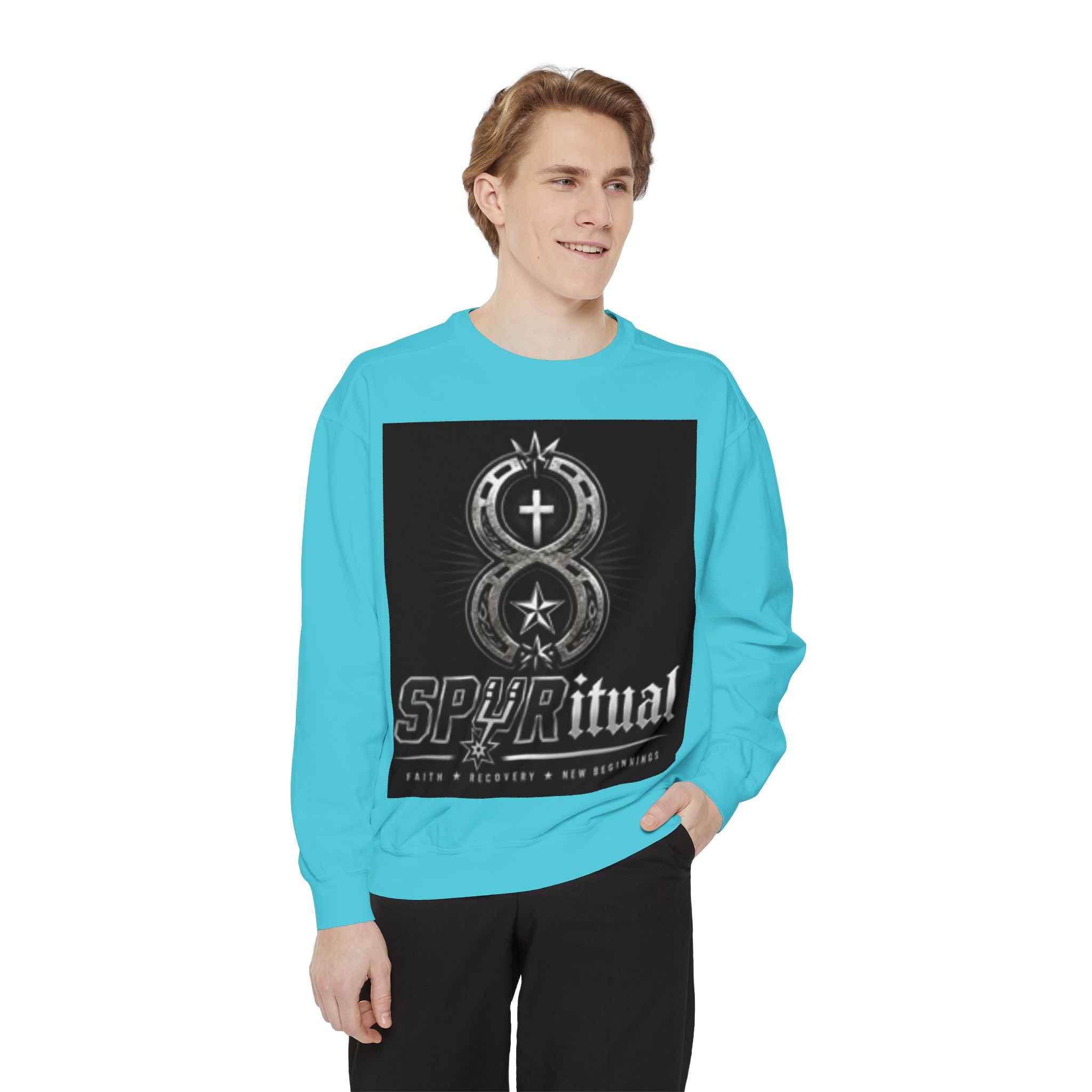 Spiritual Graphic Sweatshirt — 'SPIRITual' Vintage Emblem Crewneck