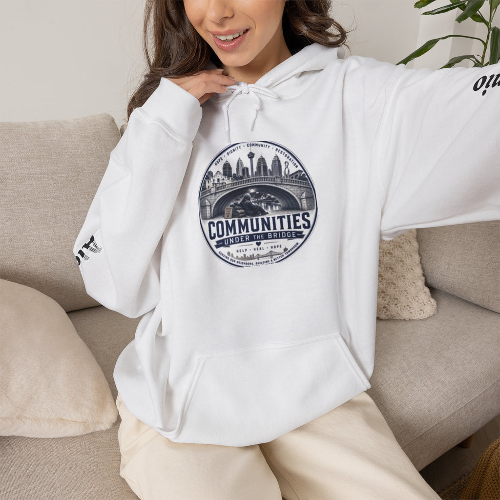 Communities Graphic Hoodie — San Antonio & Alamo Heights Cityscape Hooded Sweatshirt