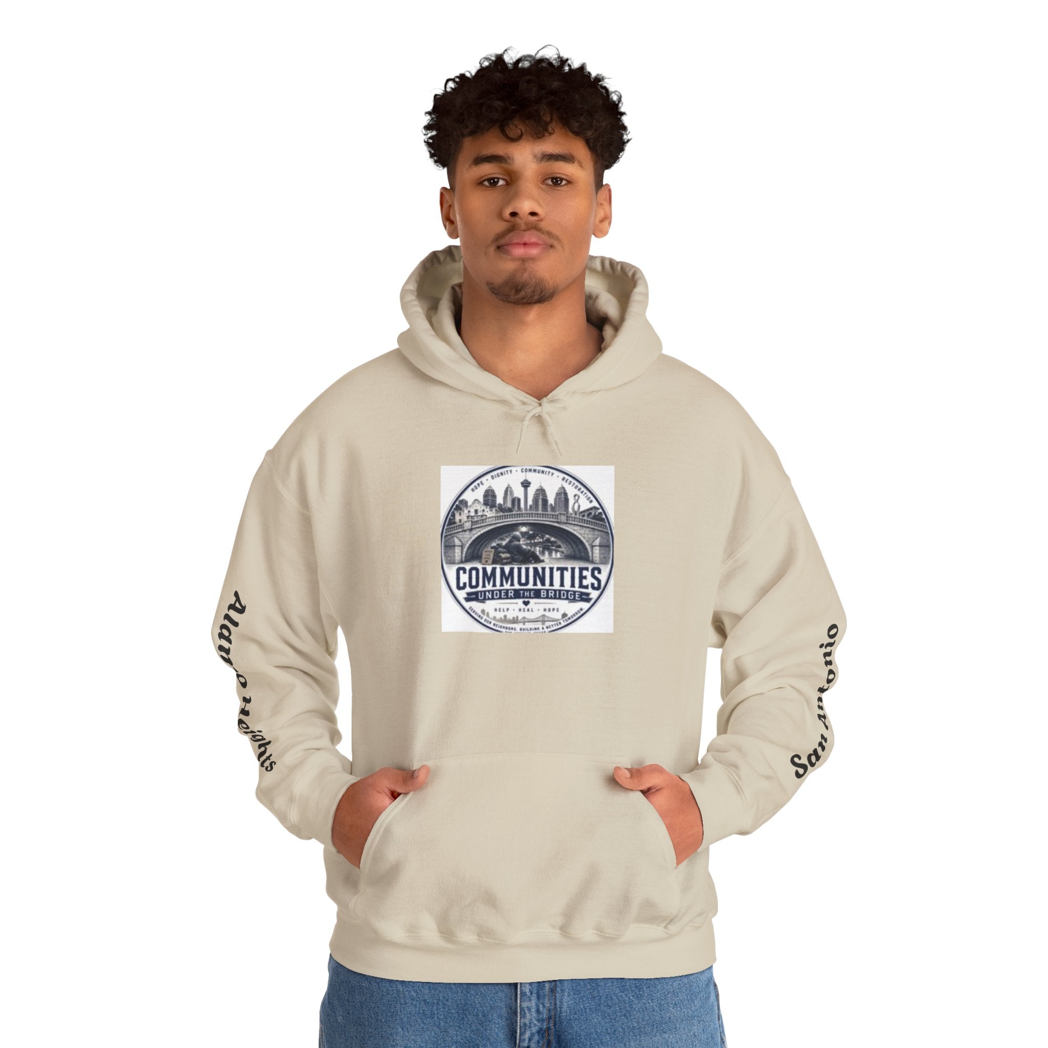 Communities Graphic Hoodie — San Antonio & Alamo Heights Cityscape Hooded Sweatshirt